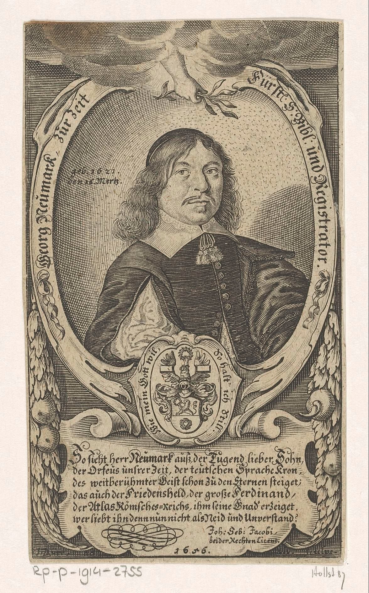 Portret van Georg Neumark