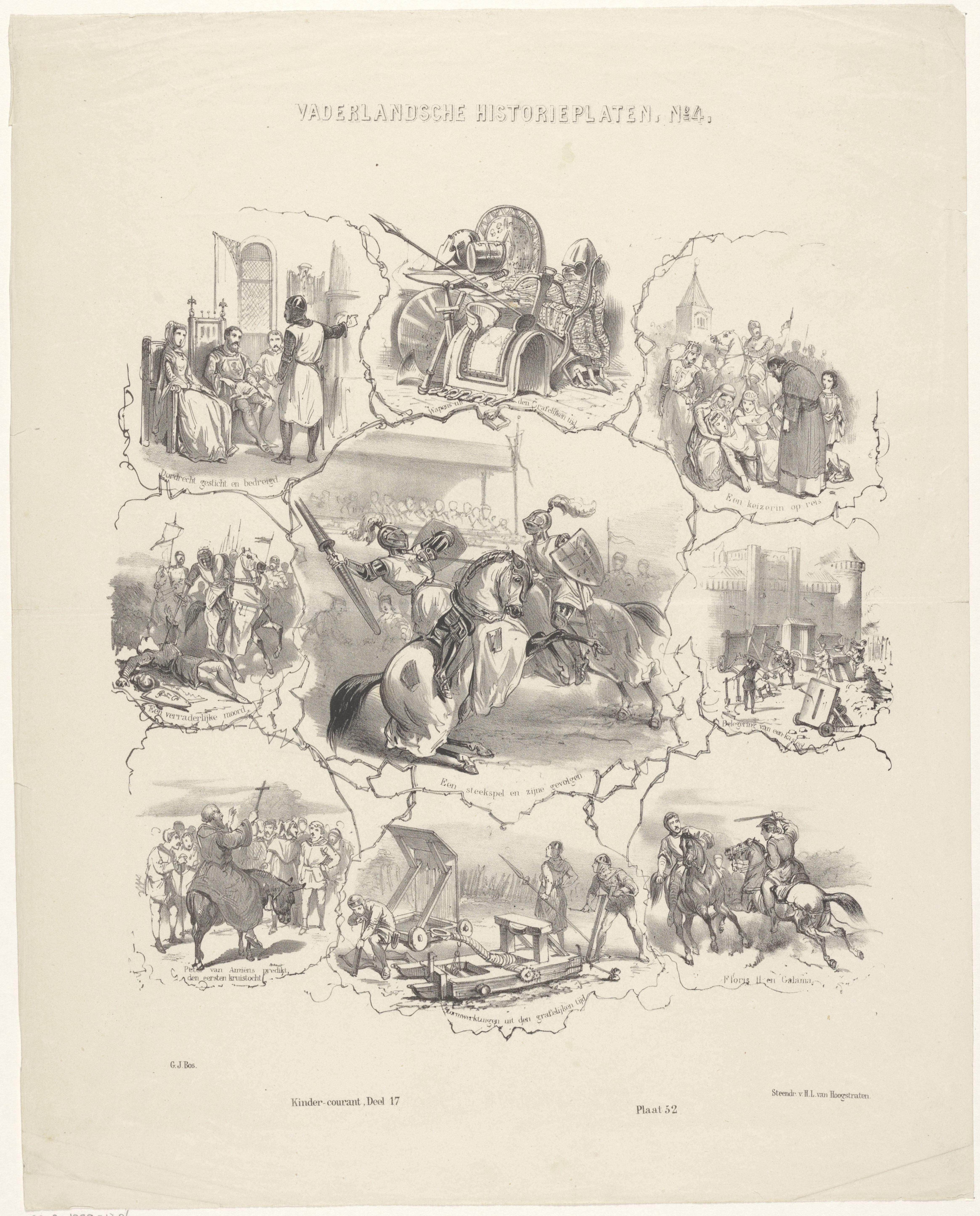 Scènes uit de tijd van de kruistochten