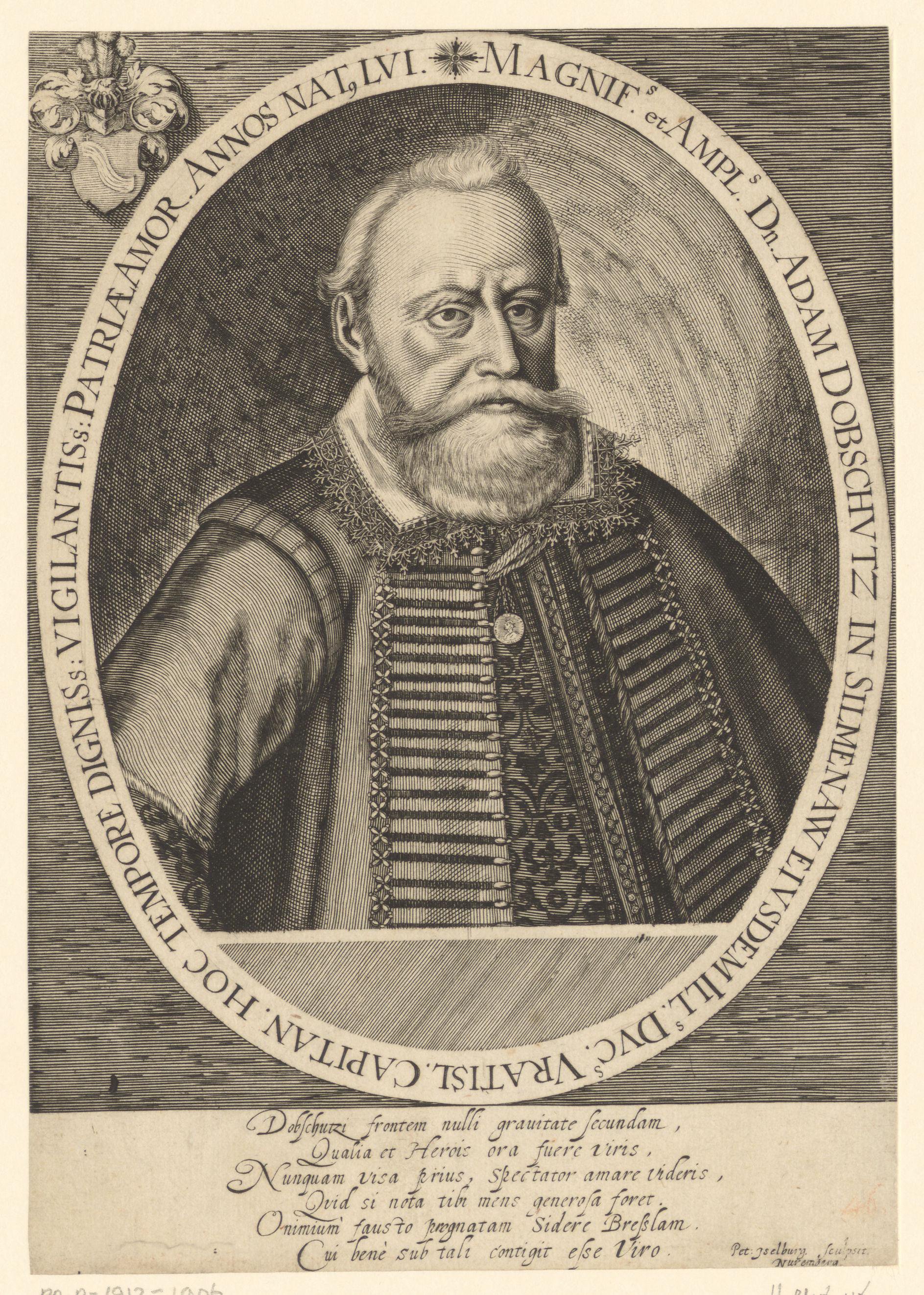 Portret van Adam Dobschütz