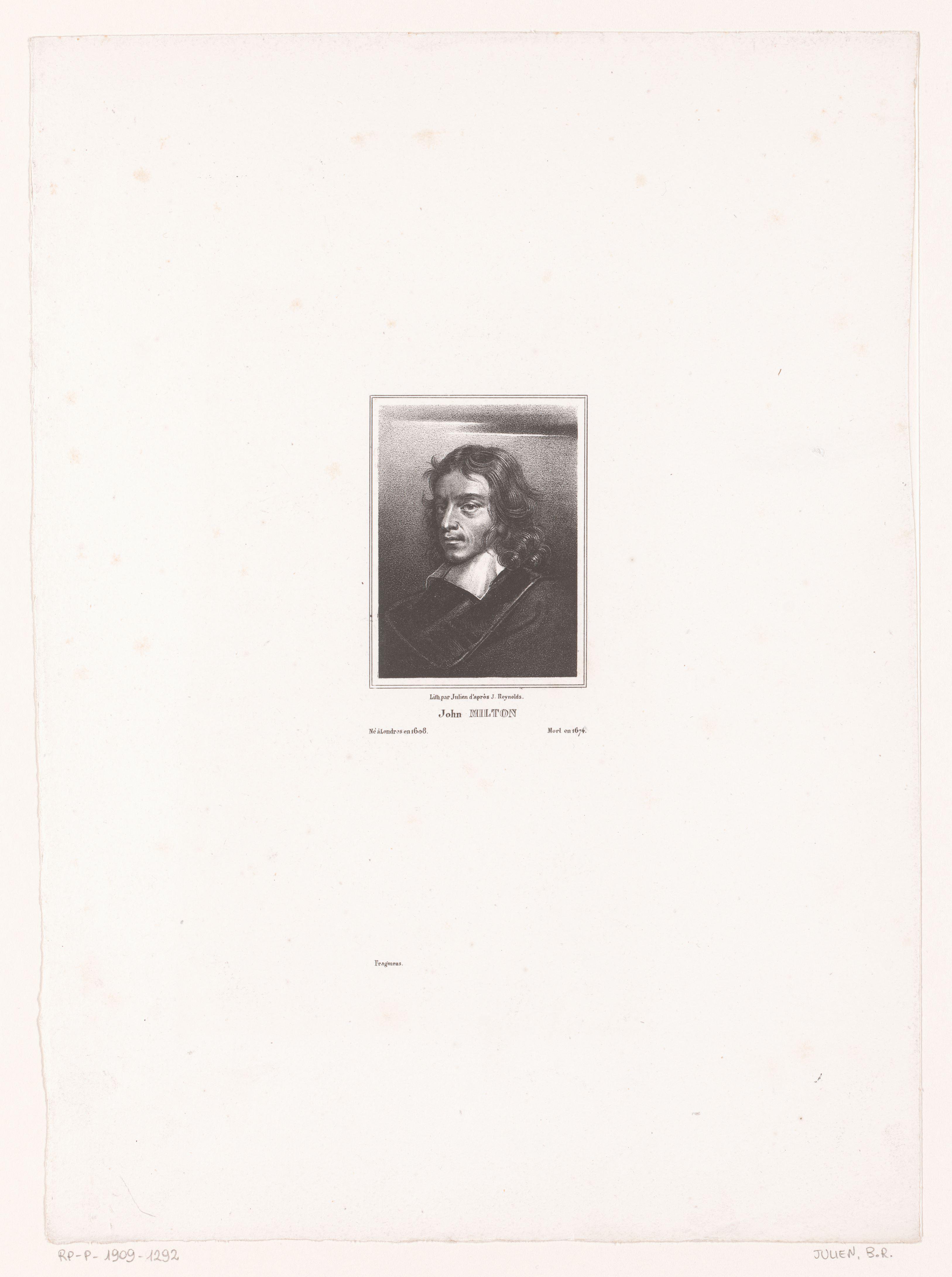 Portret van John Milton