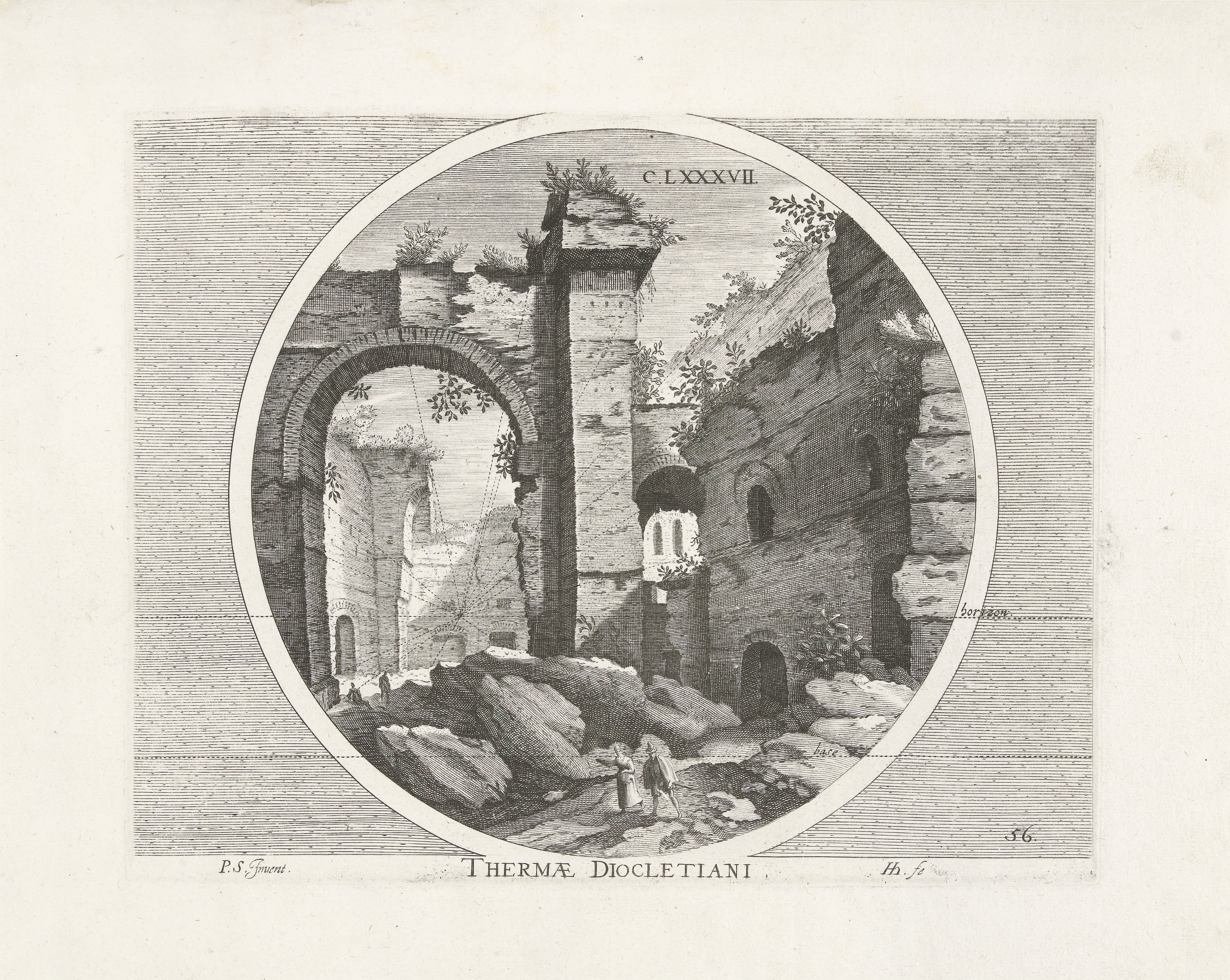 Baden van Diocletianus, met arcade