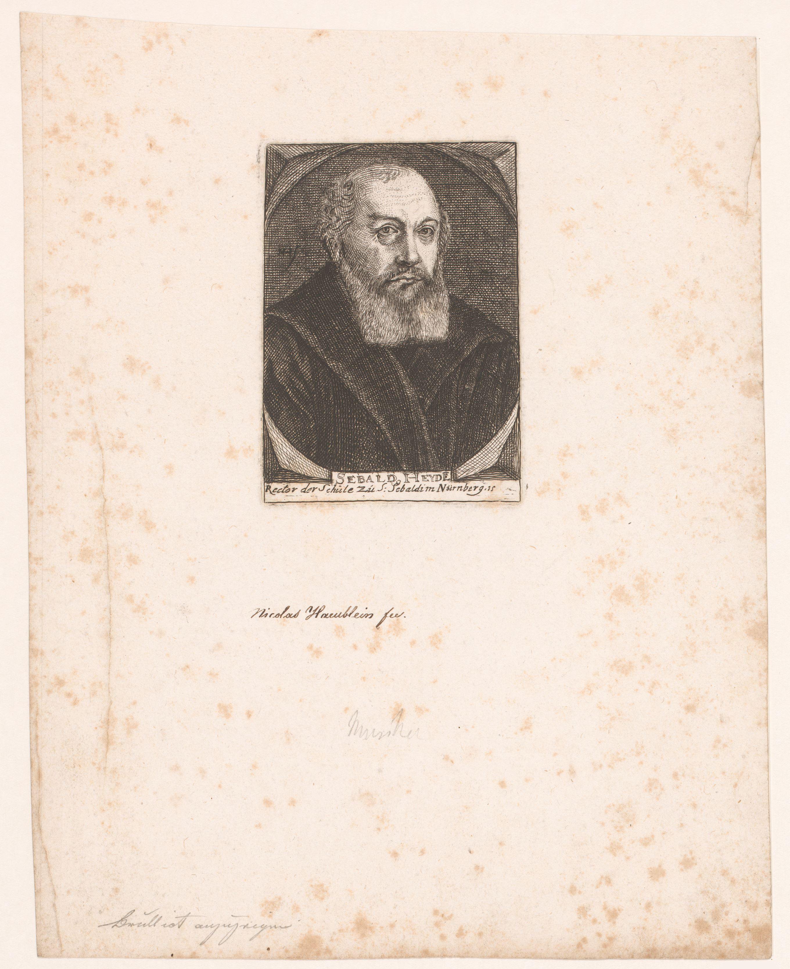 Portret van Sebald Heyden