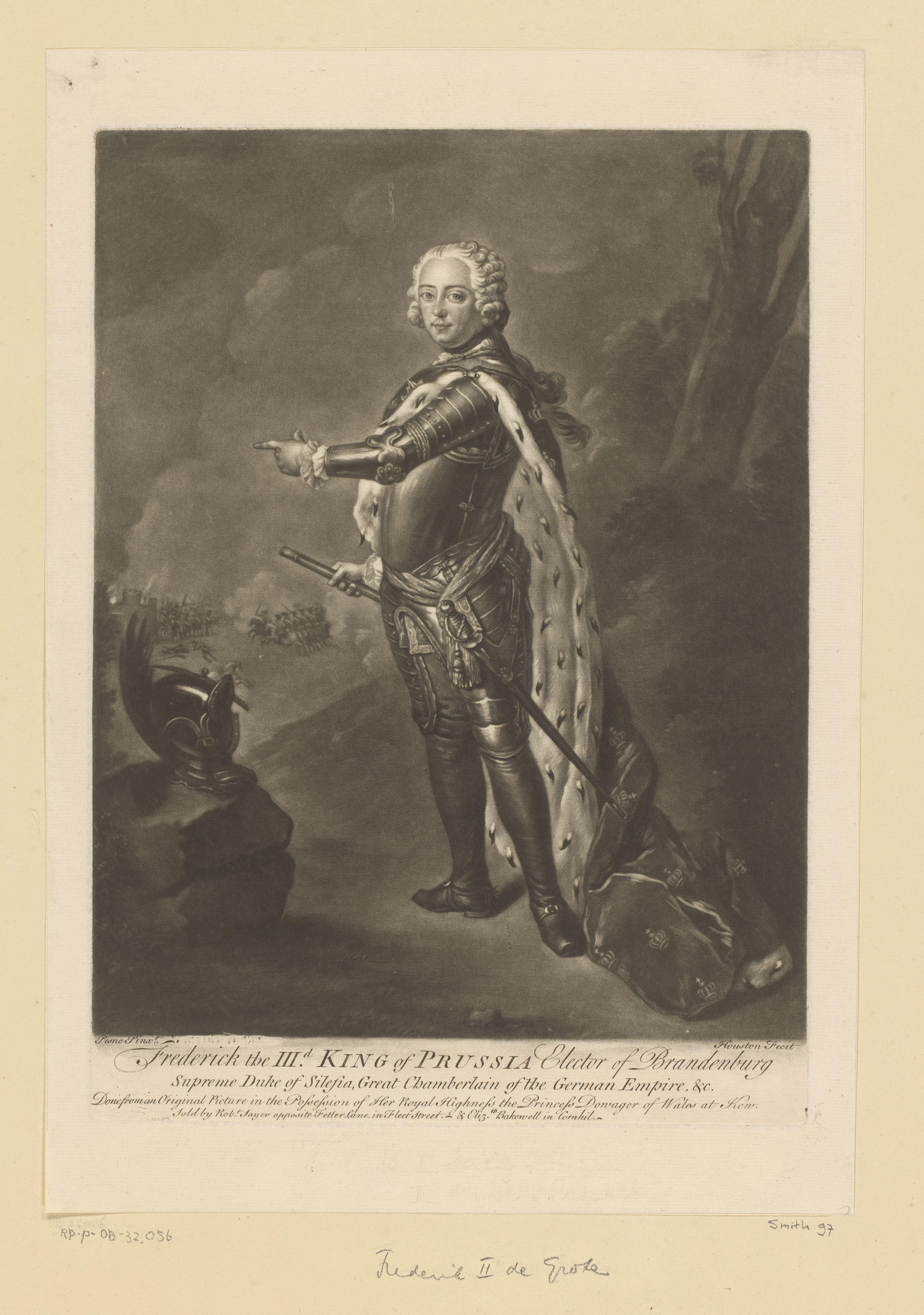 Portret van Frederik de Grote