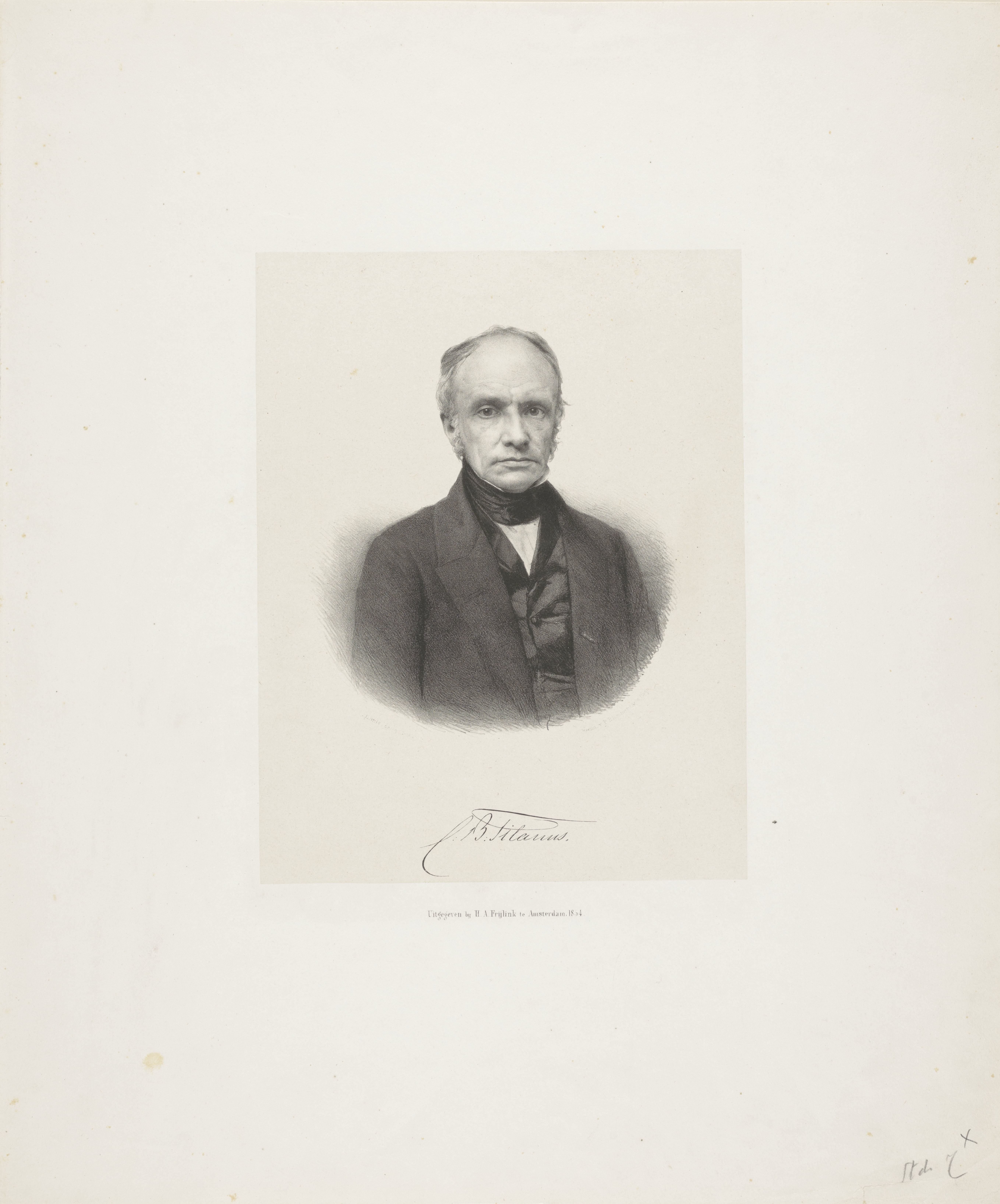 Portret van Christiaan Bernhard Tilanus