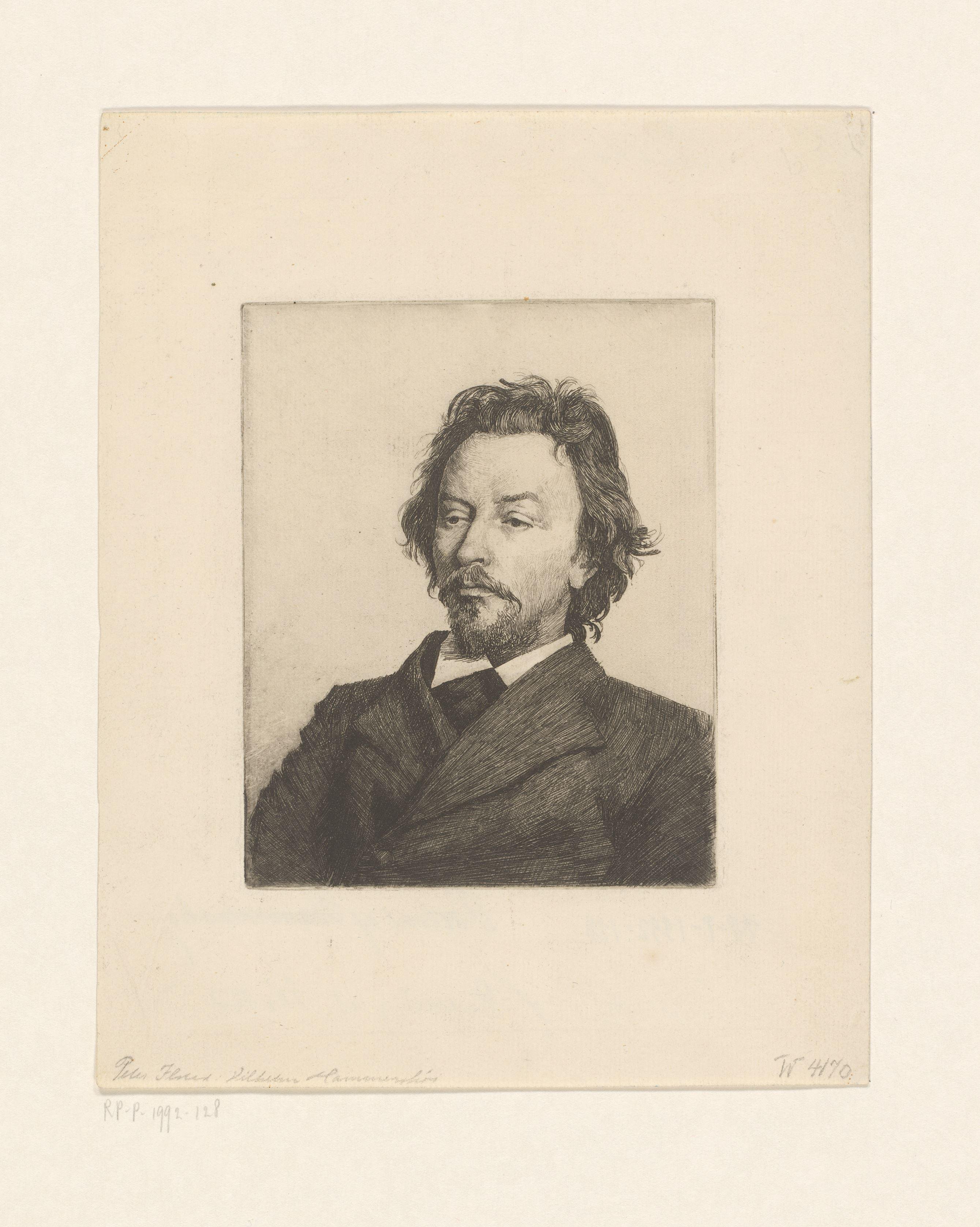 Portret van Vilhelm Hammershoi