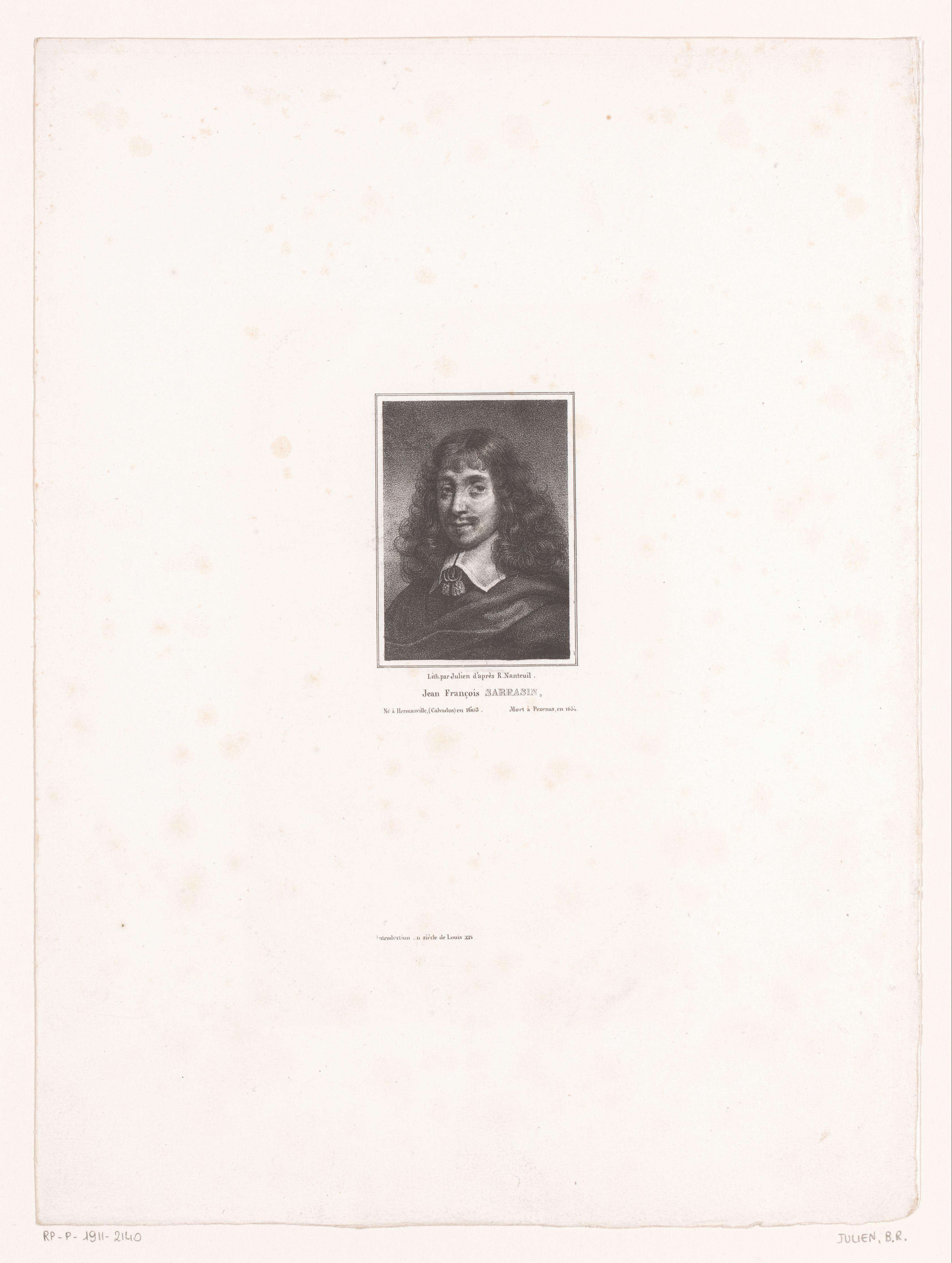 Portret van Jean-François Sarrasin