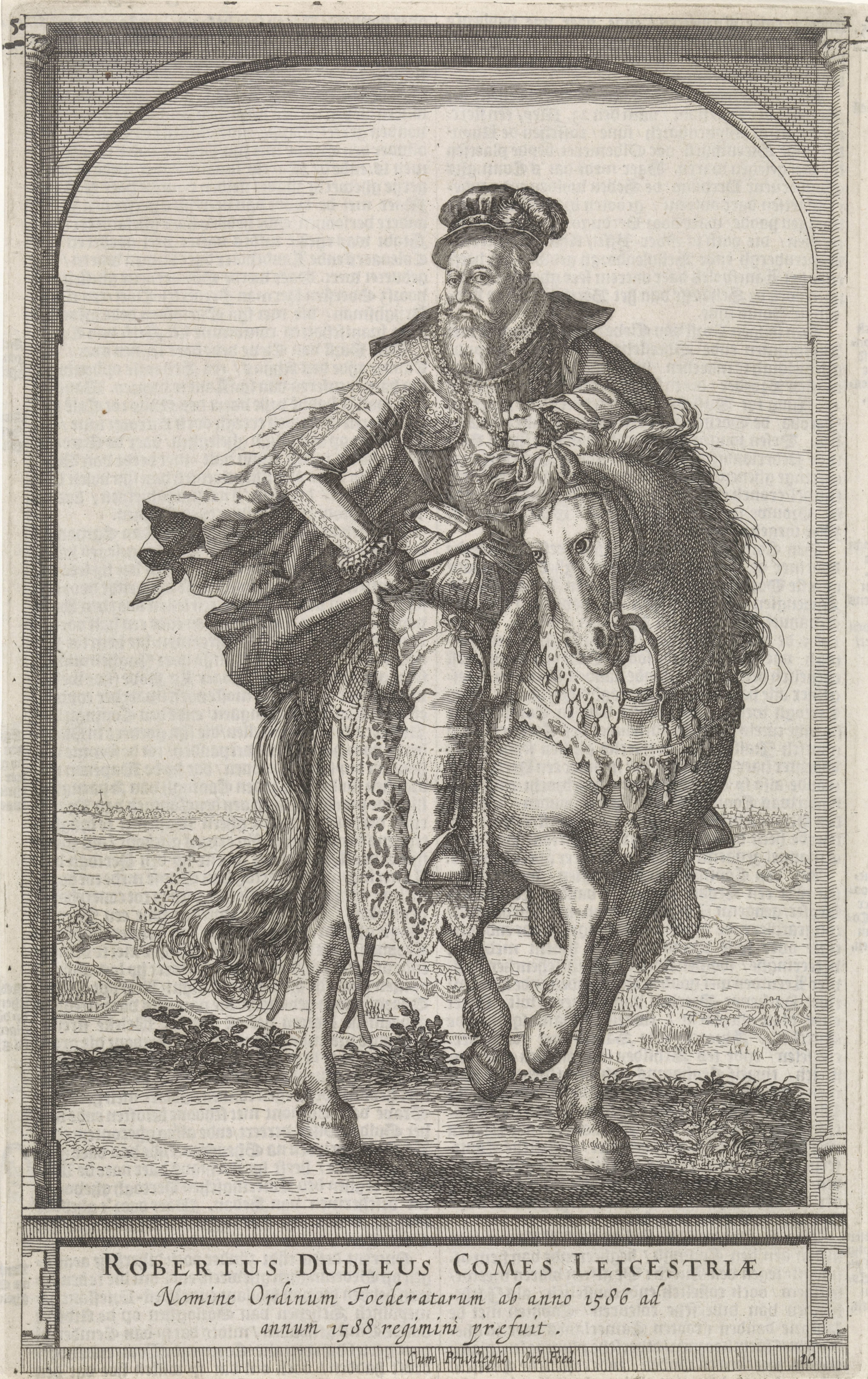 Ruiterportret van Robert Dudley, graaf van Leicester
