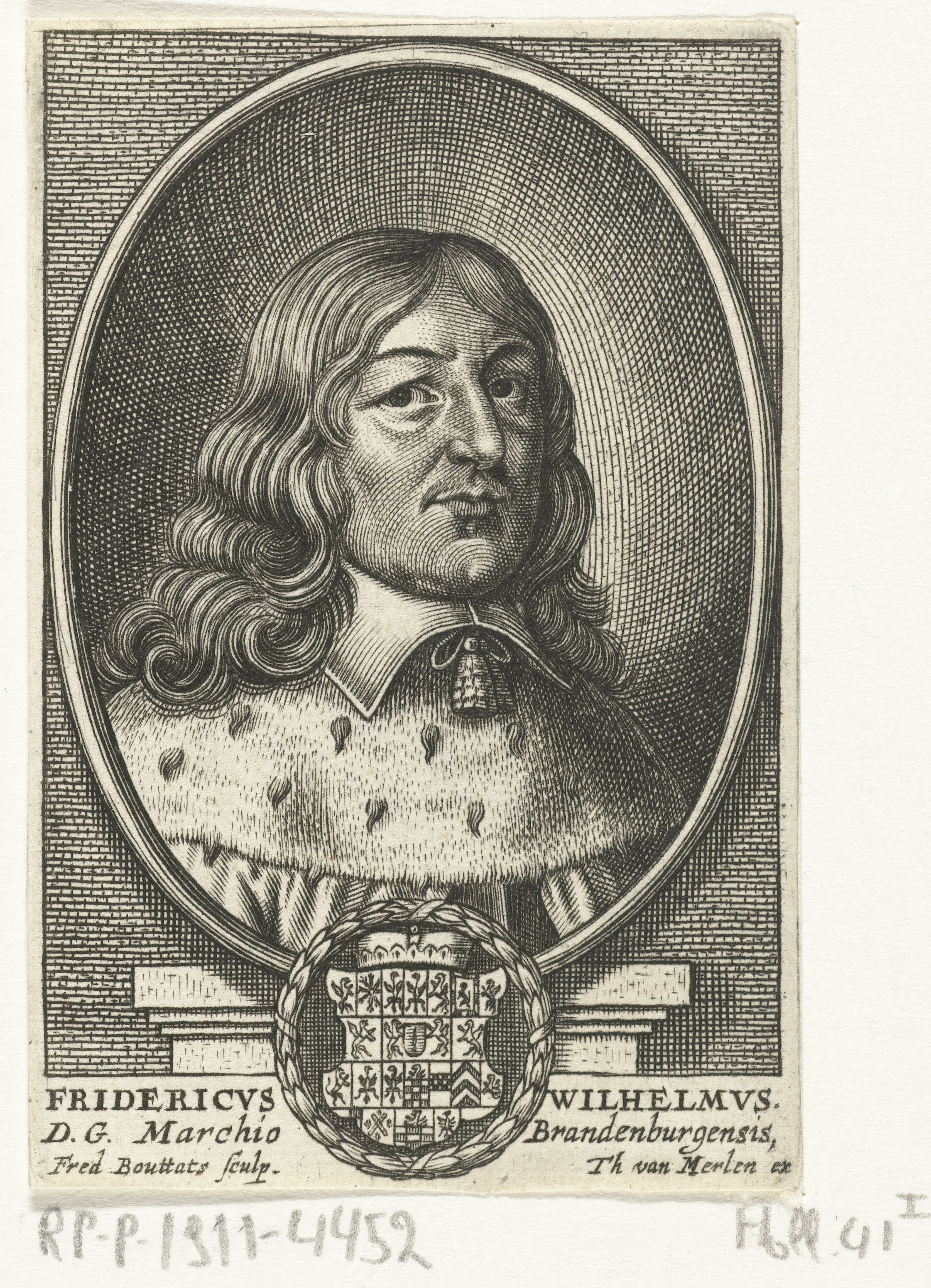 Portret van Frederik Willem van Brandenburg