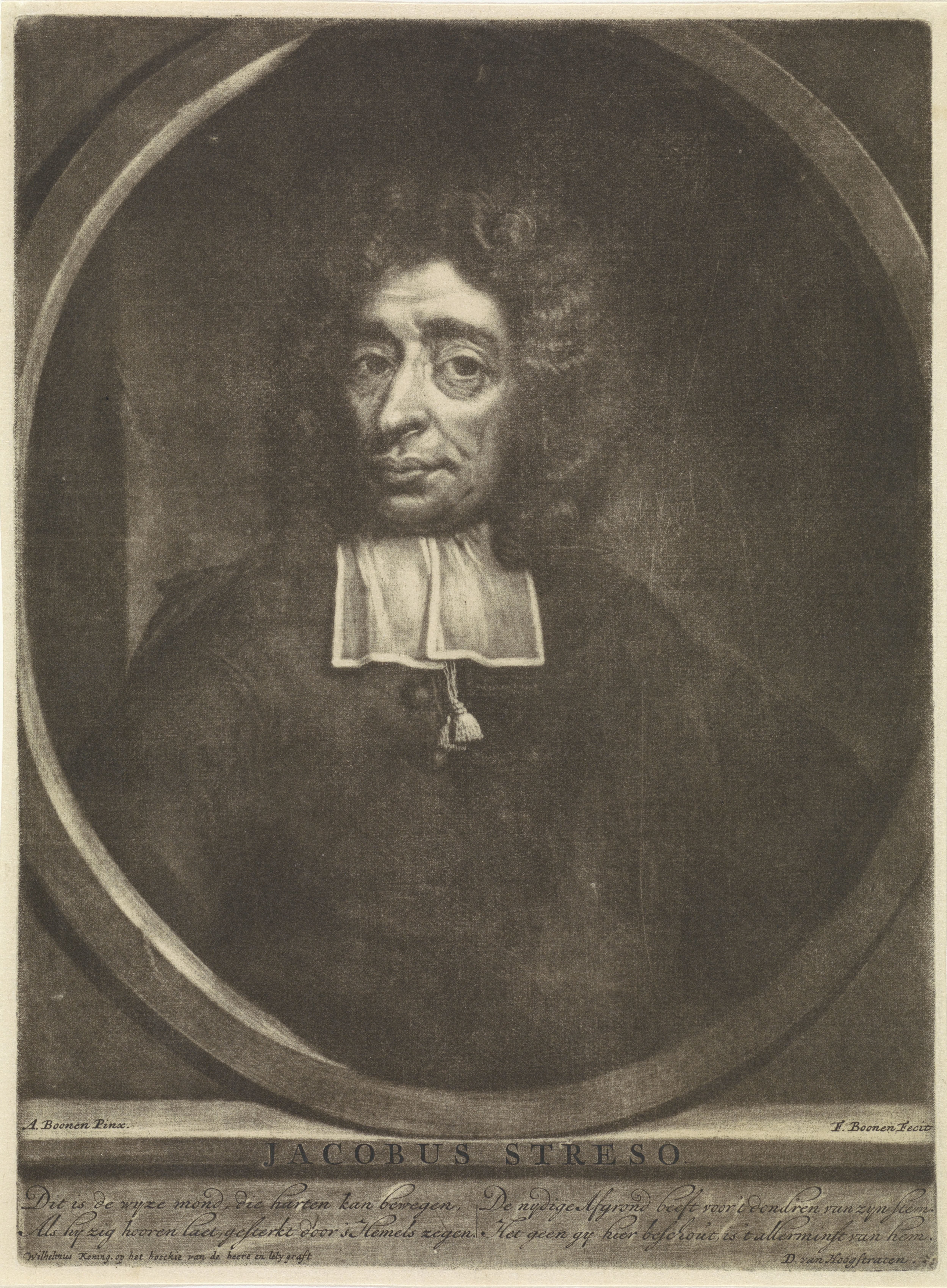Portret van Jacobus Streso