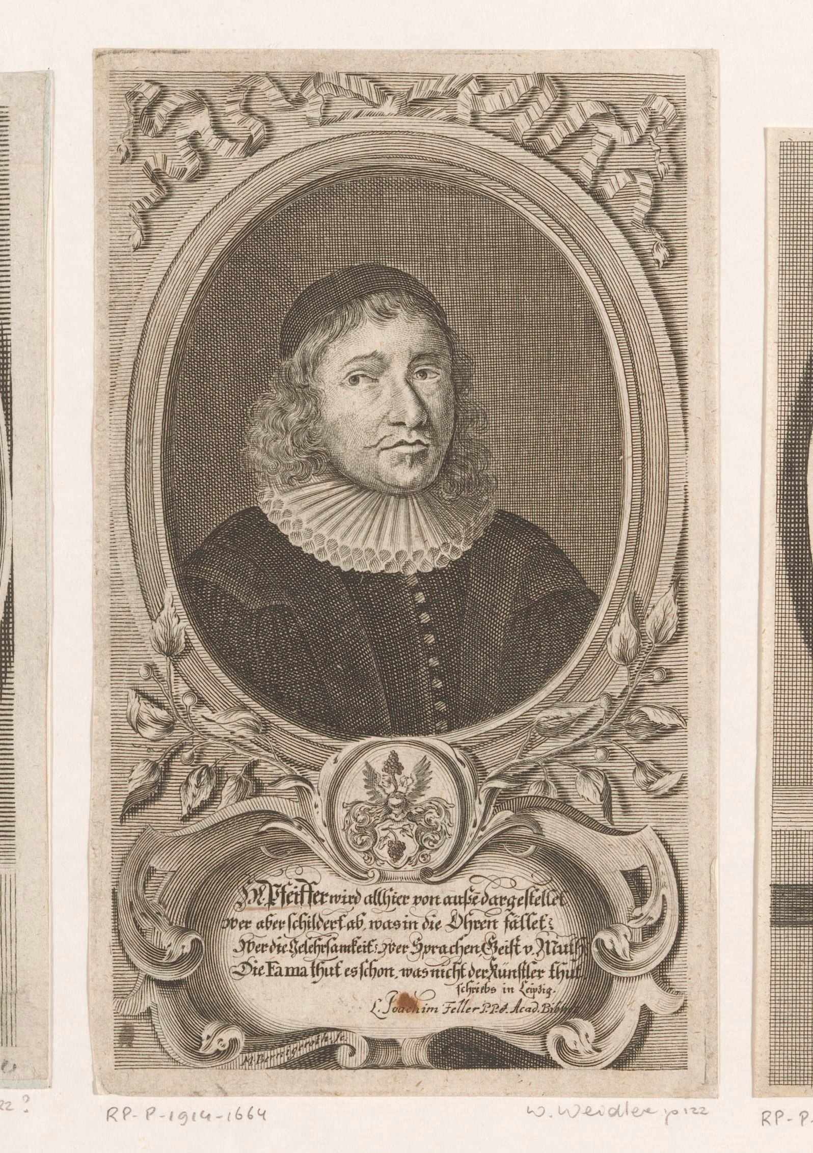 Portret van August Pfeiffer