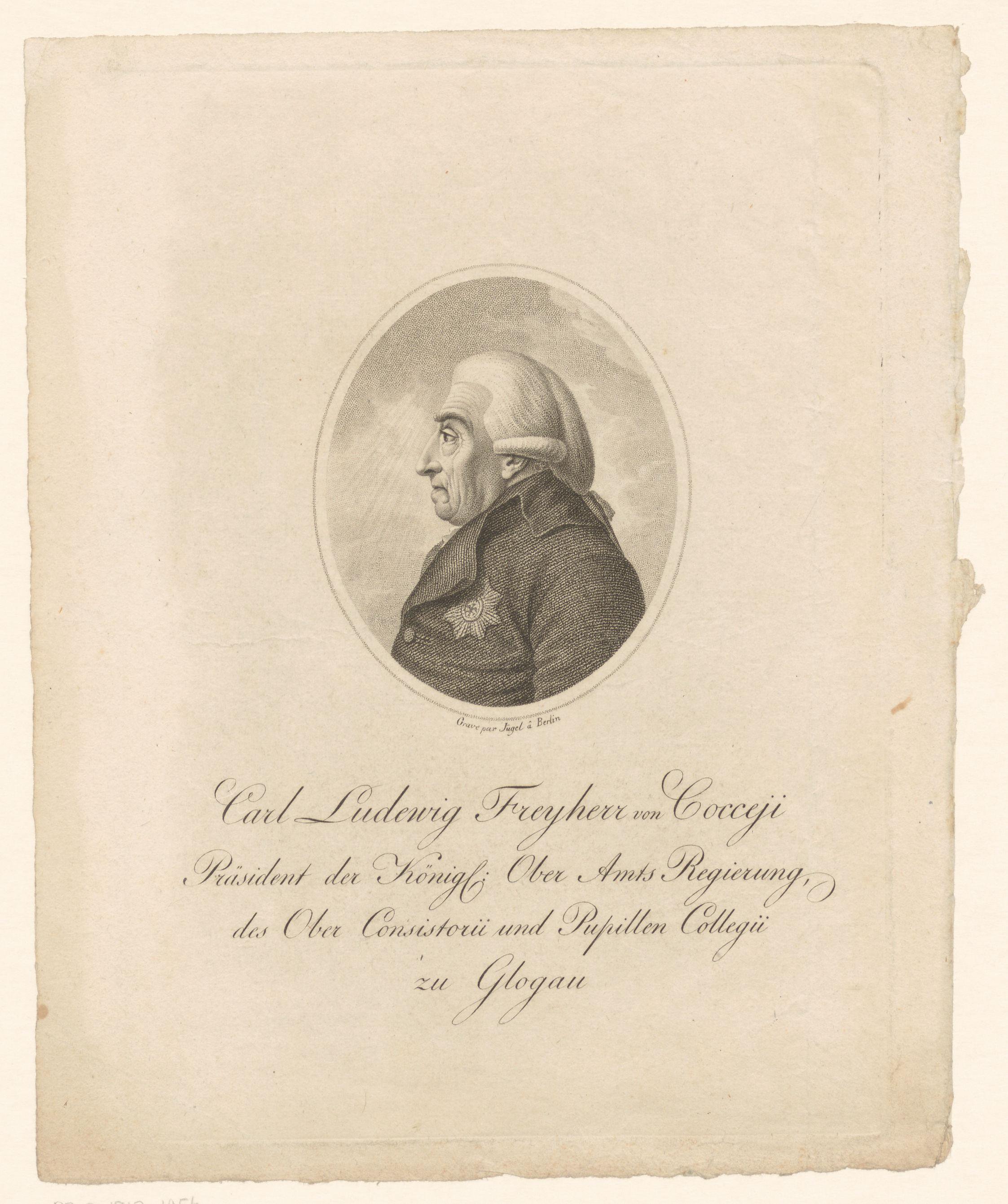 Portret van Karl Ludwig von Cocceji