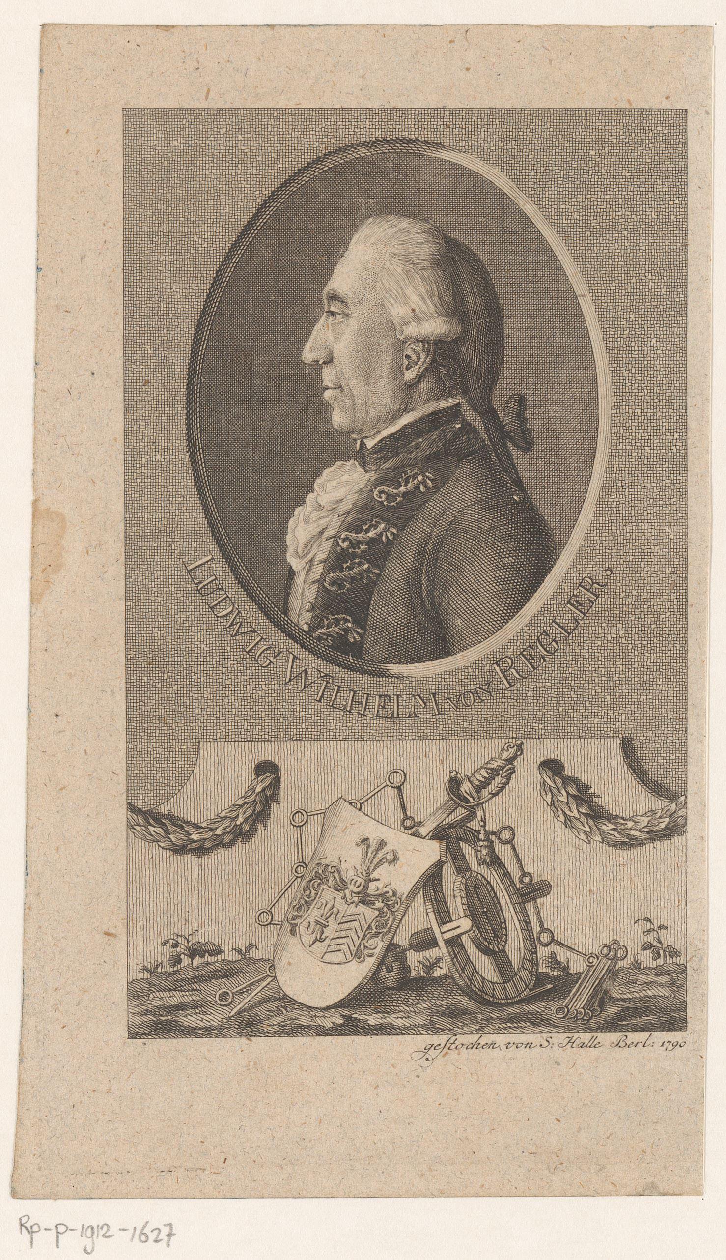 Portret van Ludwig Wilhelm von Regler