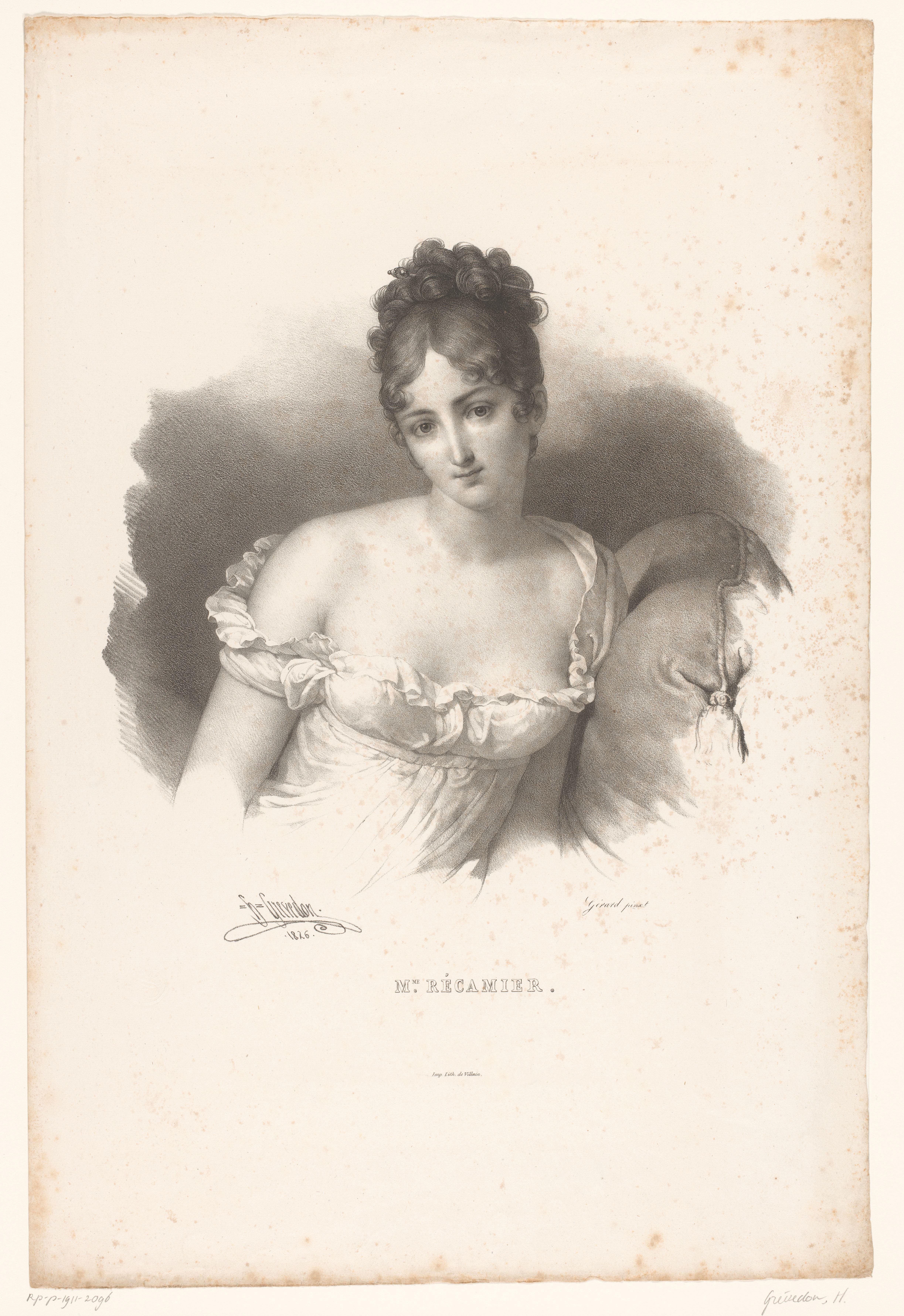 Portret van Juliette Récamier