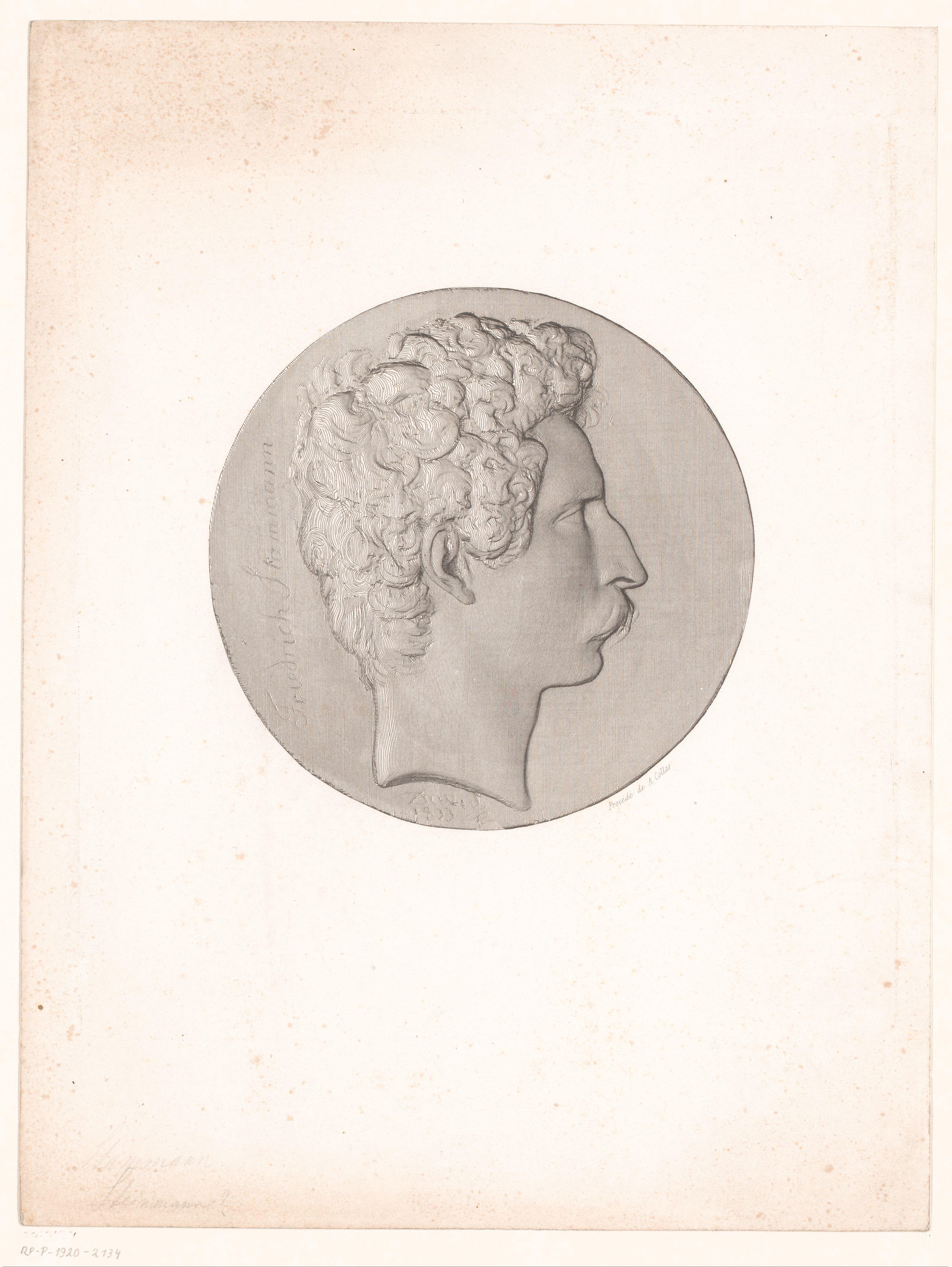 Medaille met portret van Friedrich Stammann