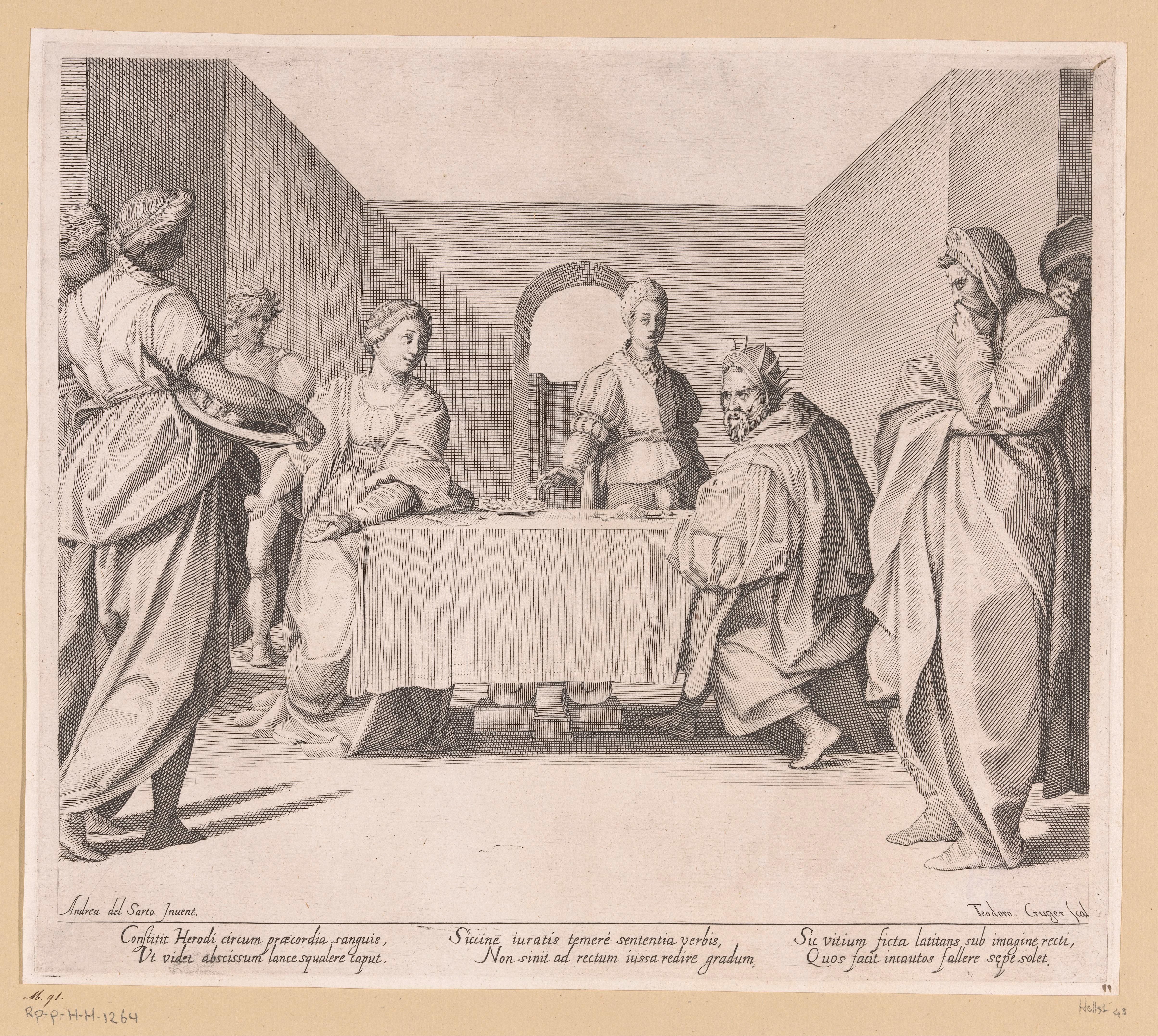 Salome brengt Herodias het hoofd van Johannes de Doper