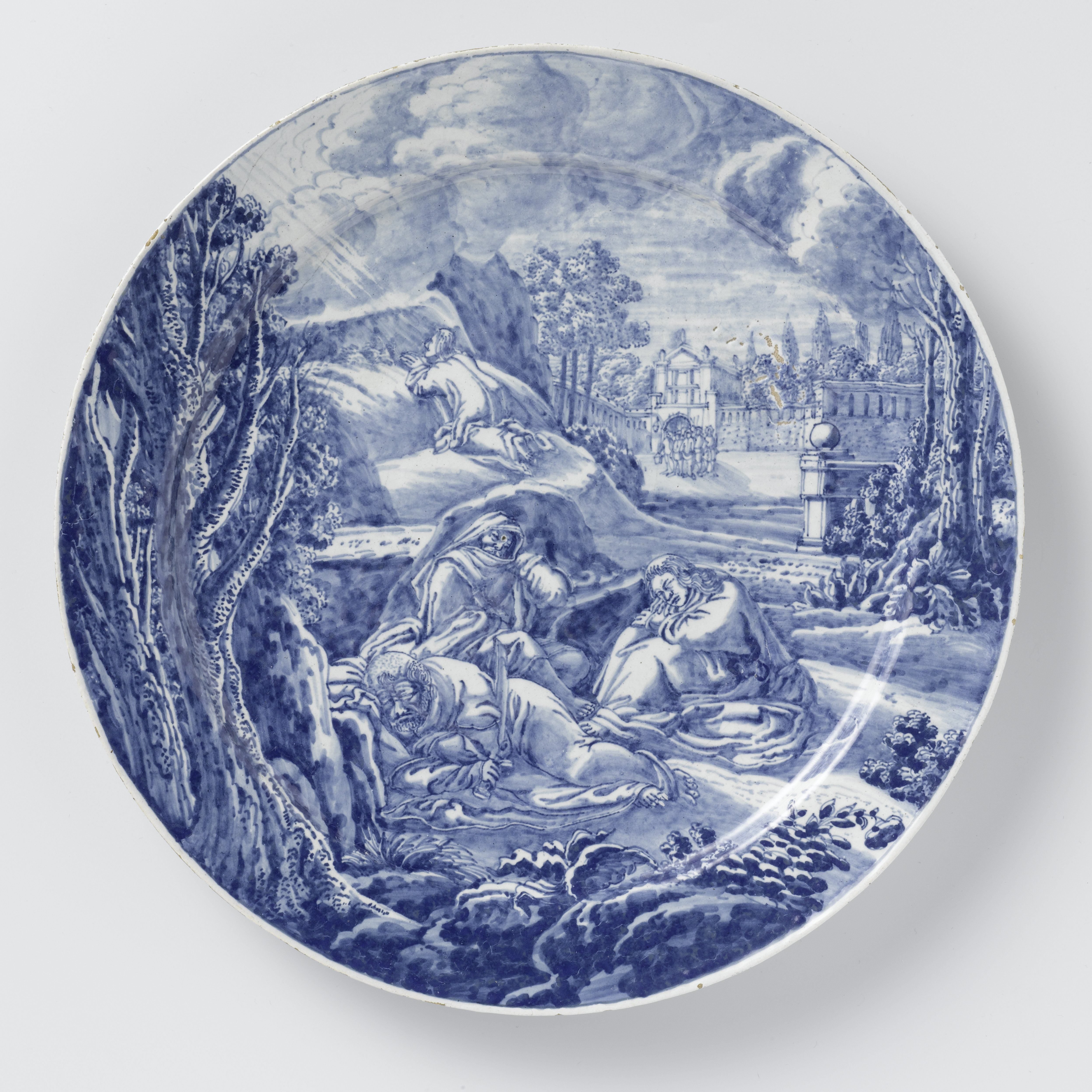 Bord met Jezus’ gebed op de Olijfberg