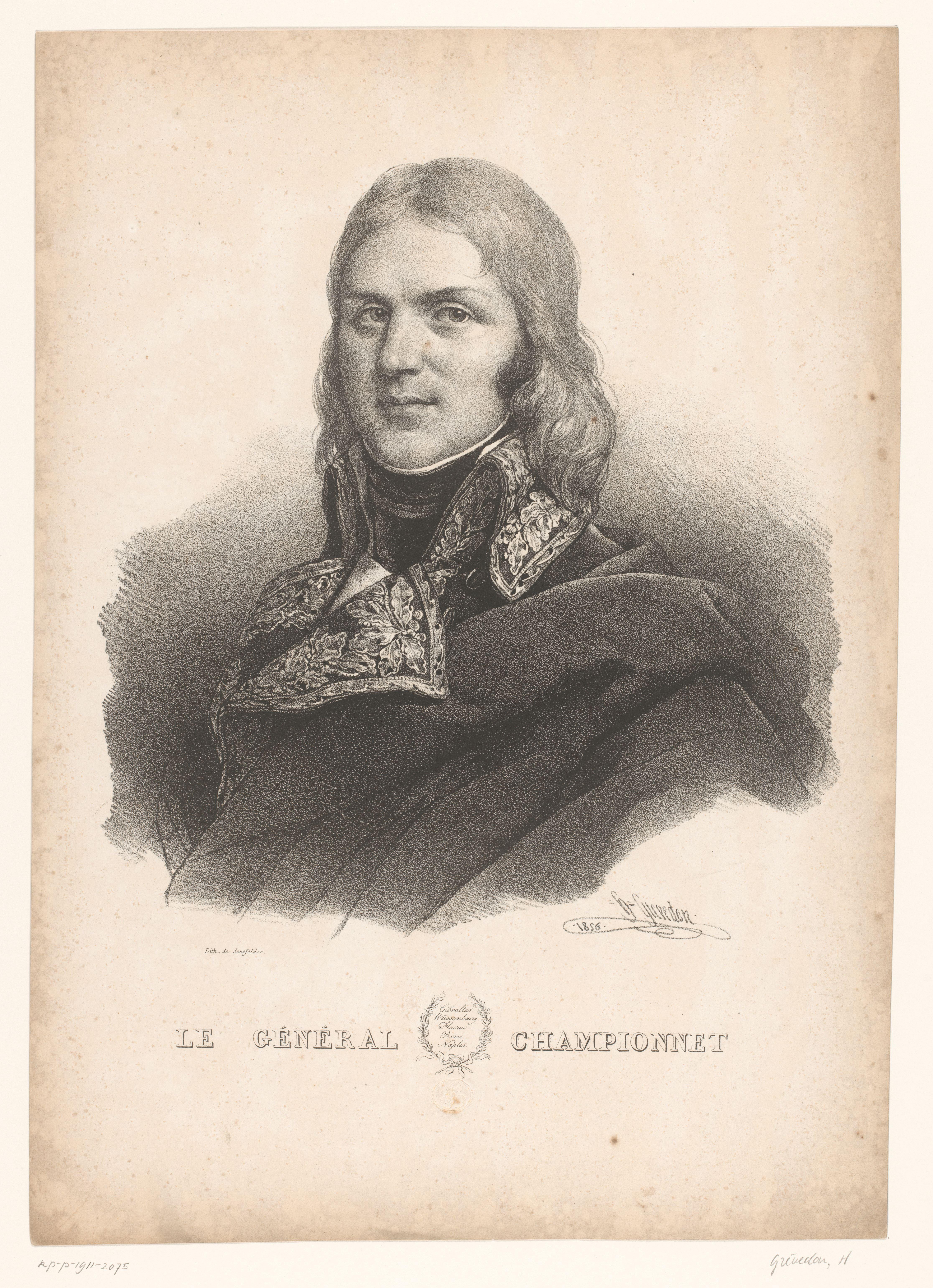 Portret van Jean-Étienne Championnet