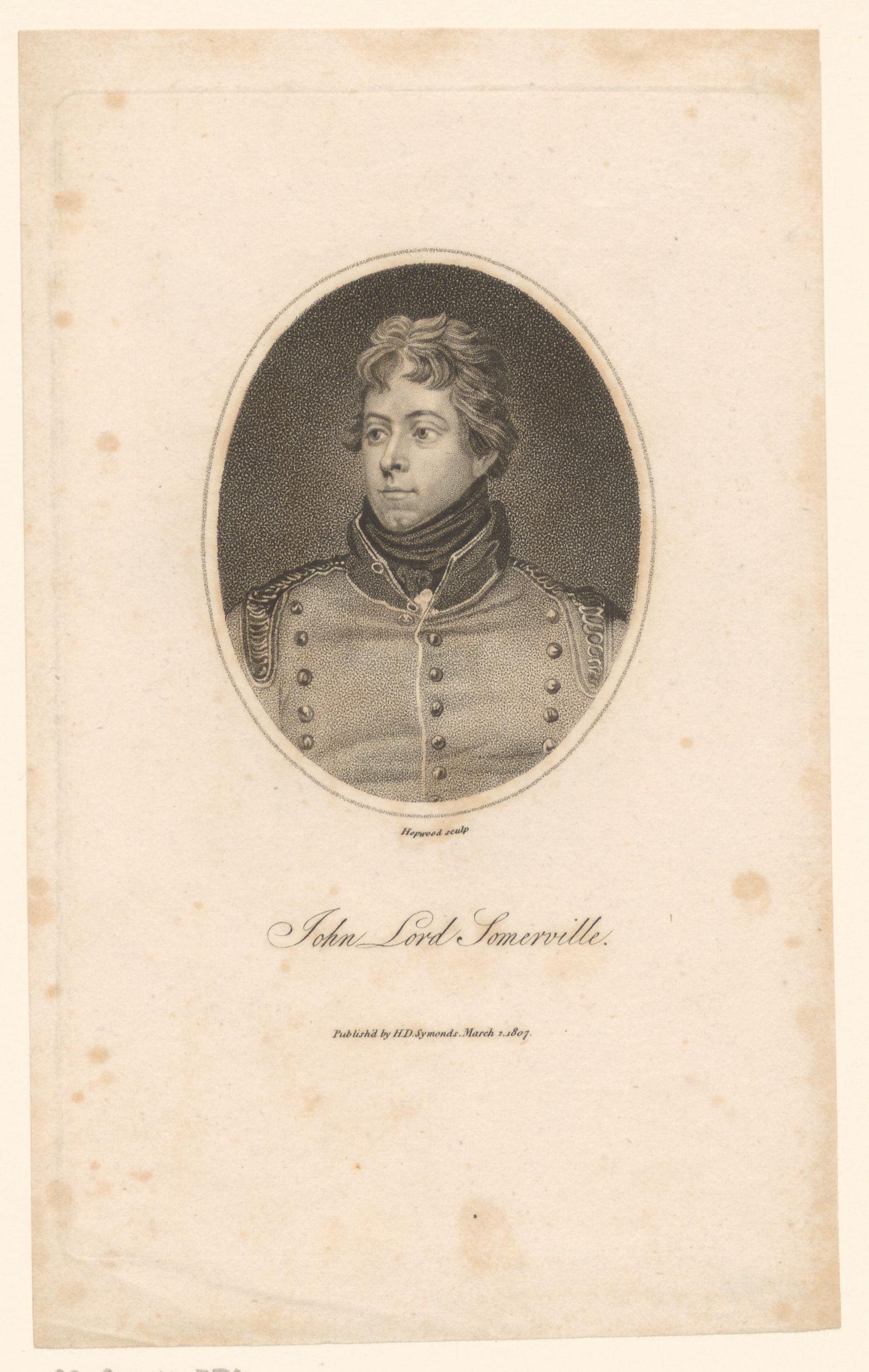 Portret van John Southey Somerville