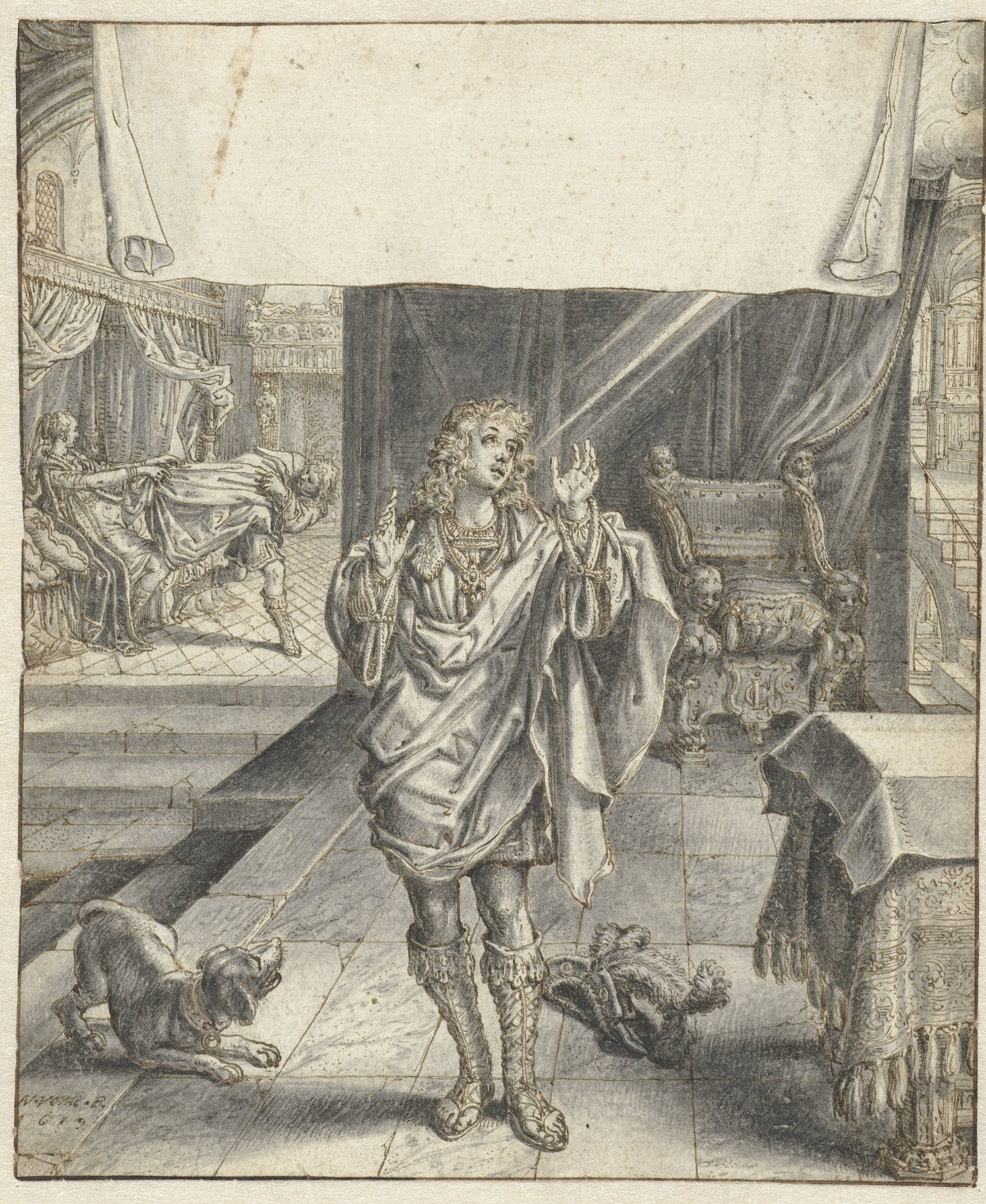 Frontispiece Design for Jacob Cats, Self-Strijt