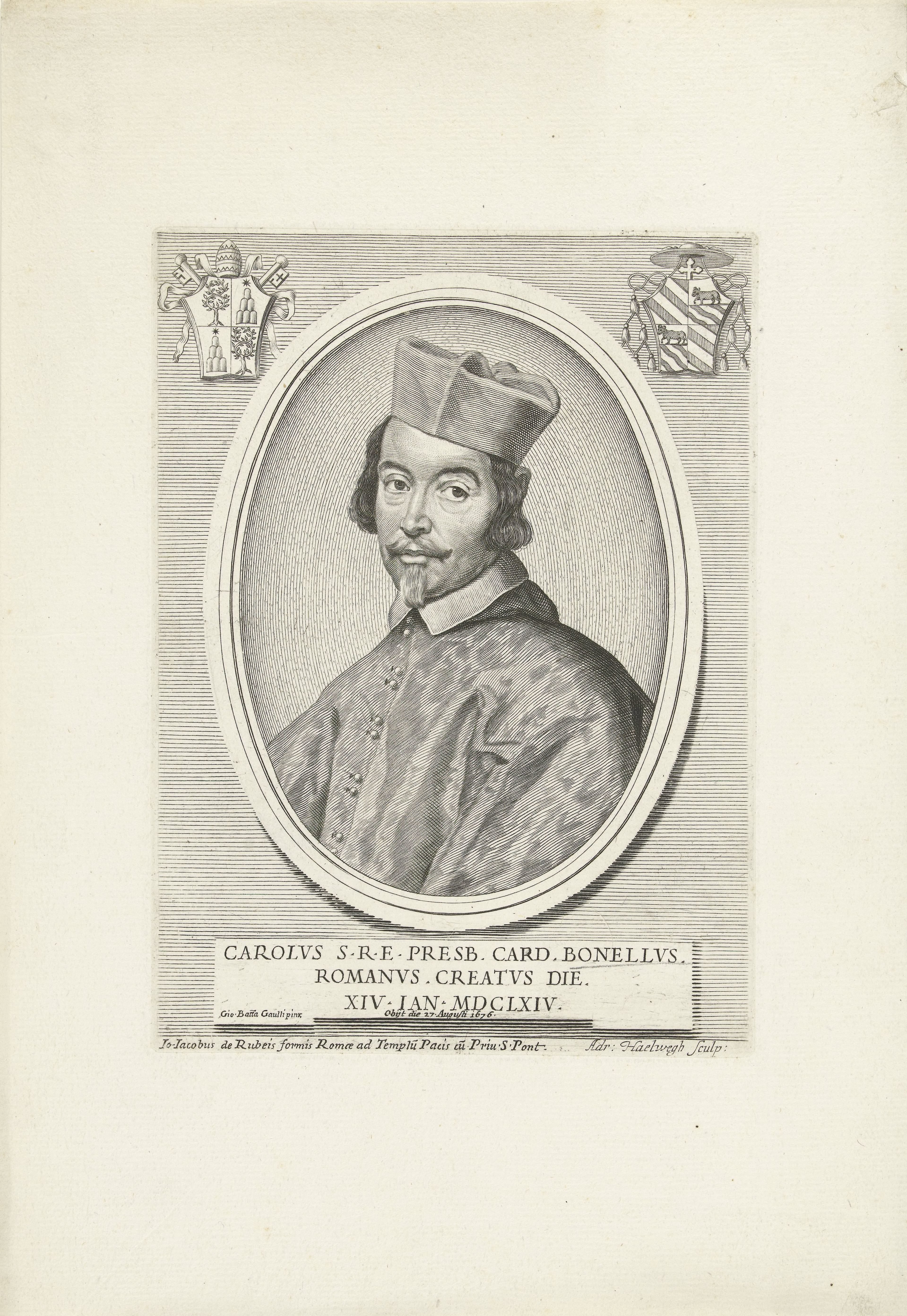 Portret van kardinaal Carlo Bonnelli