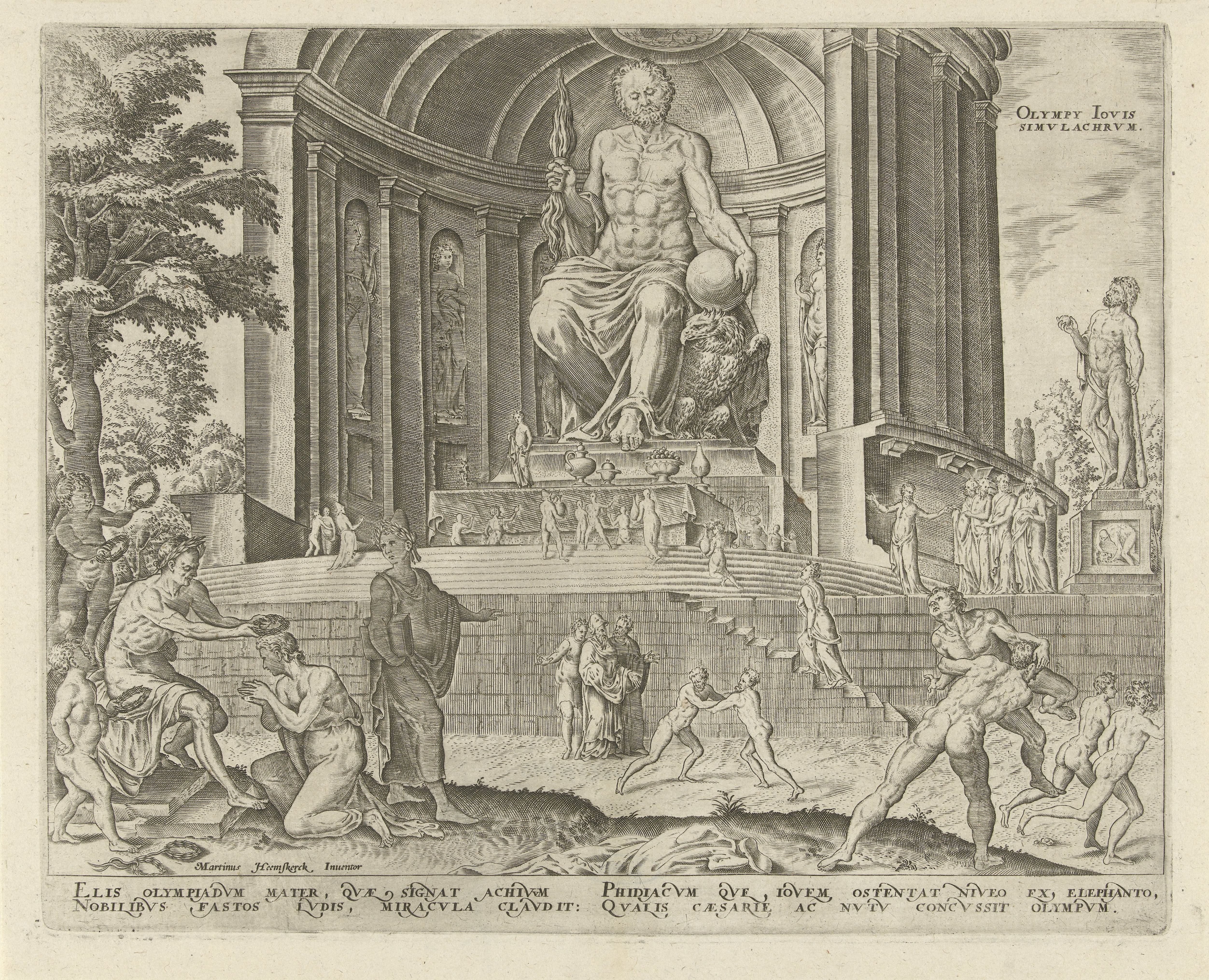 Standbeeld van Zeus in Olympia