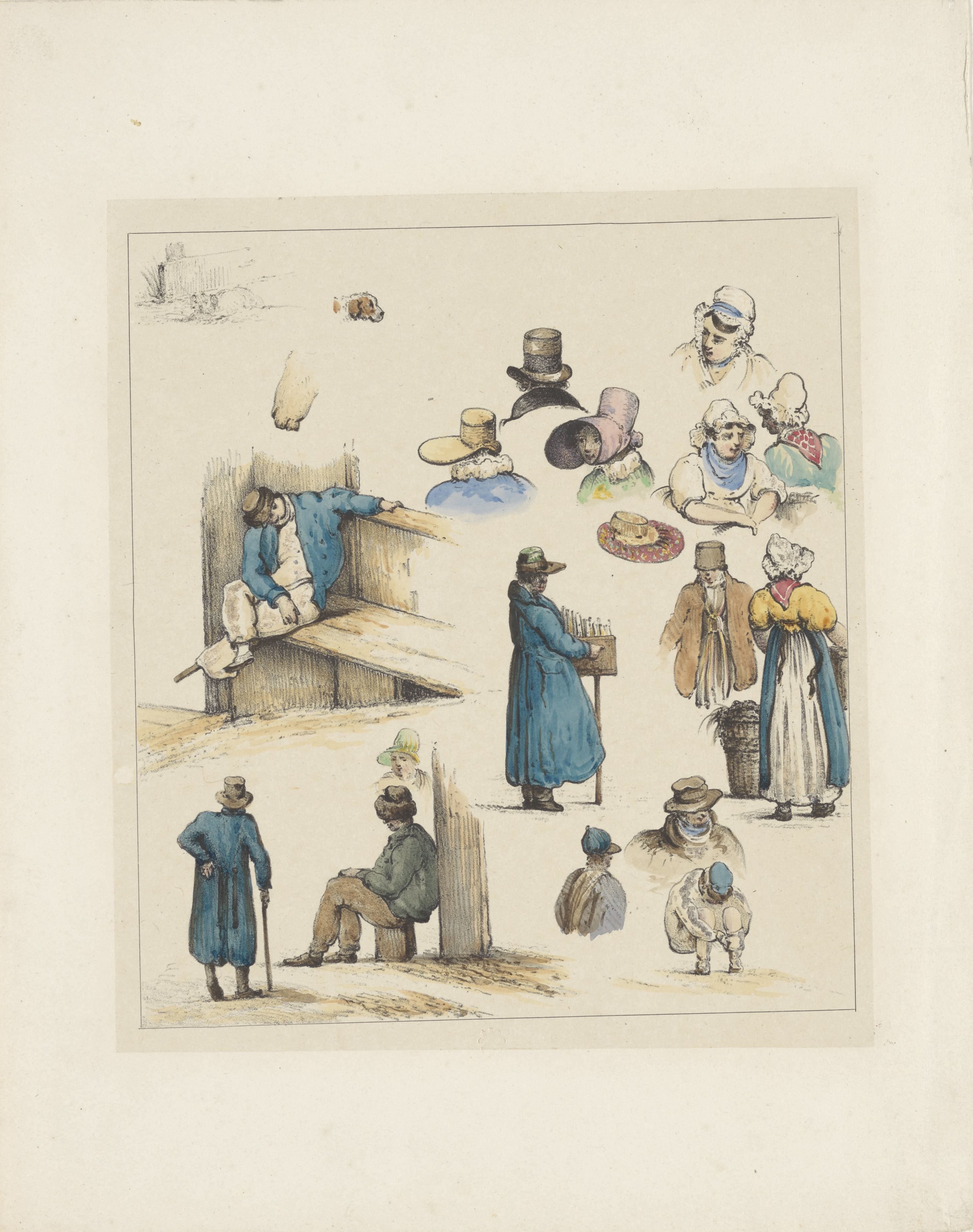 Figuurstudies (eerste blad), 1833