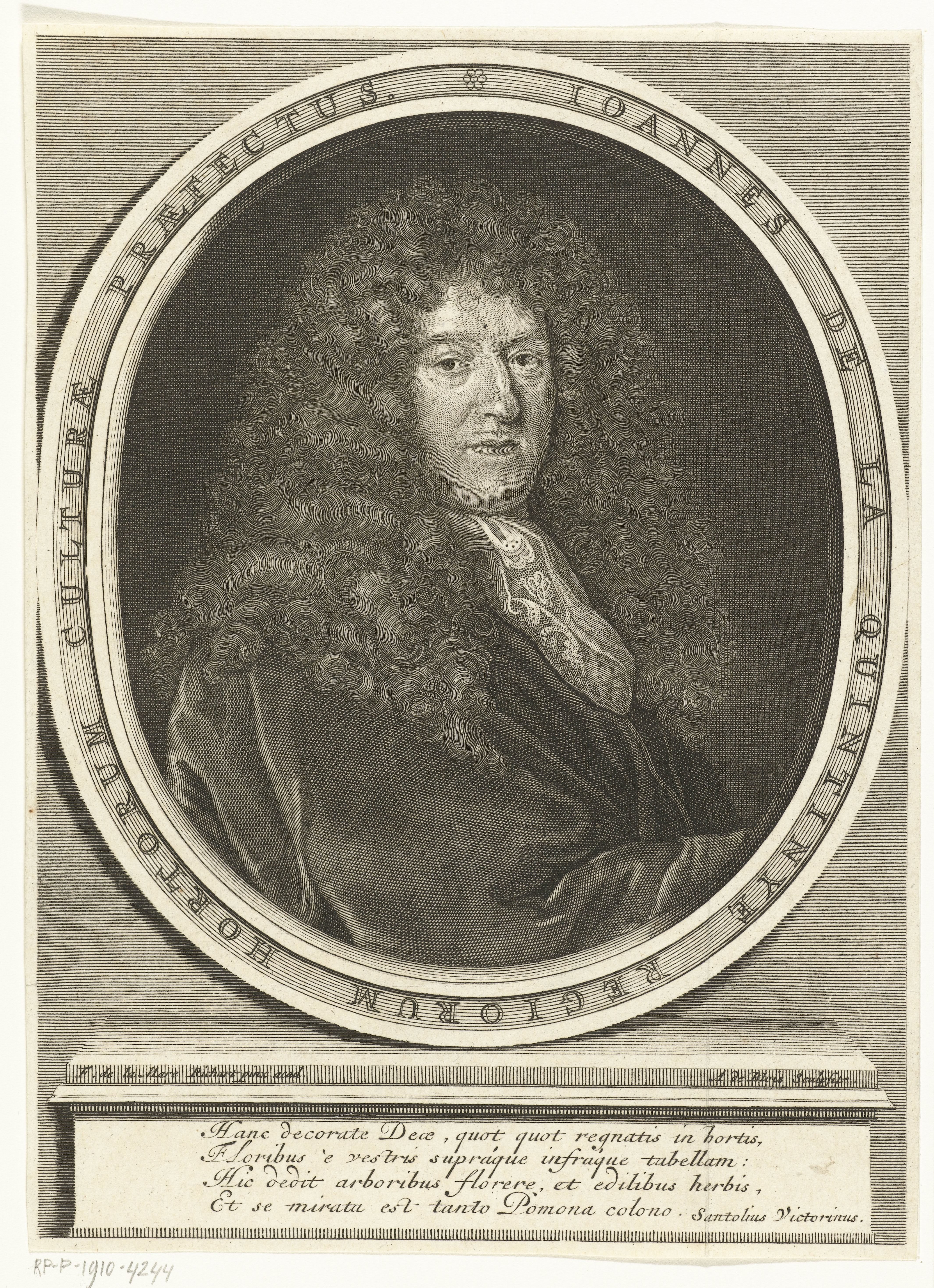 Portret van botanicus Jean-Baptiste de La Quintinie