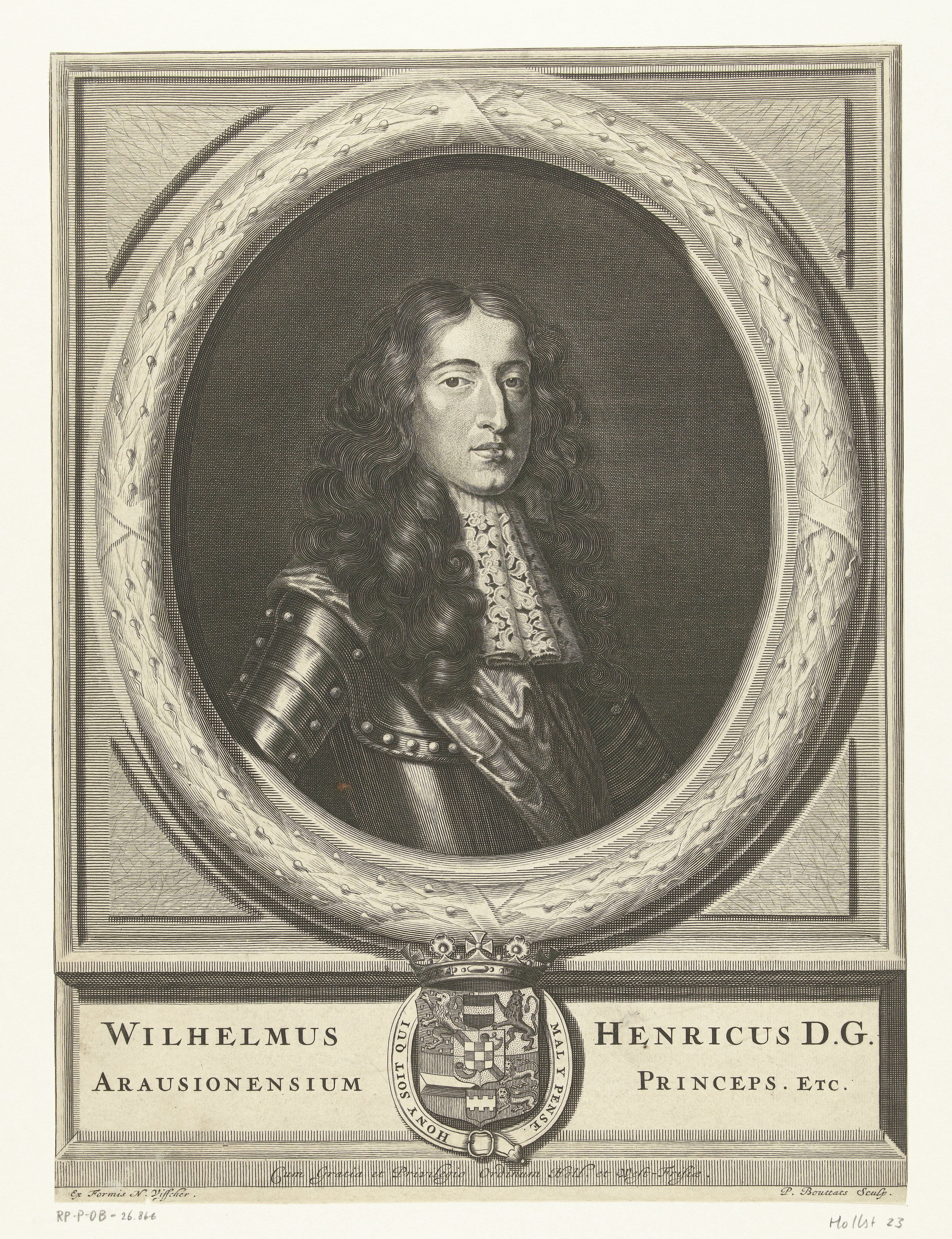 Portret van Willem III Hendrik, prins van Oranje