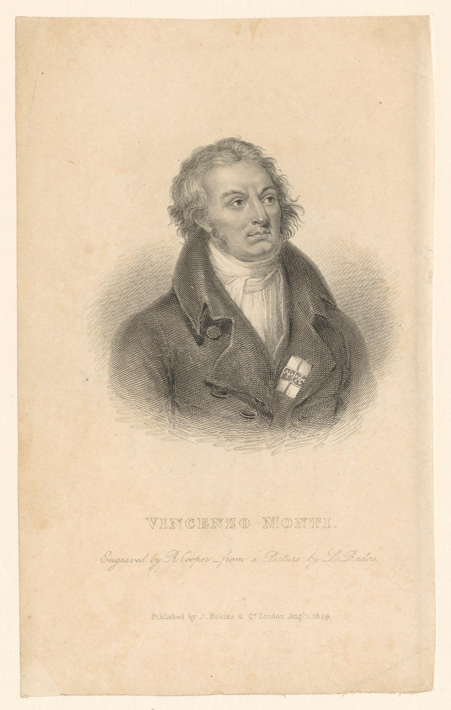 Portret van Vincenzo Monti