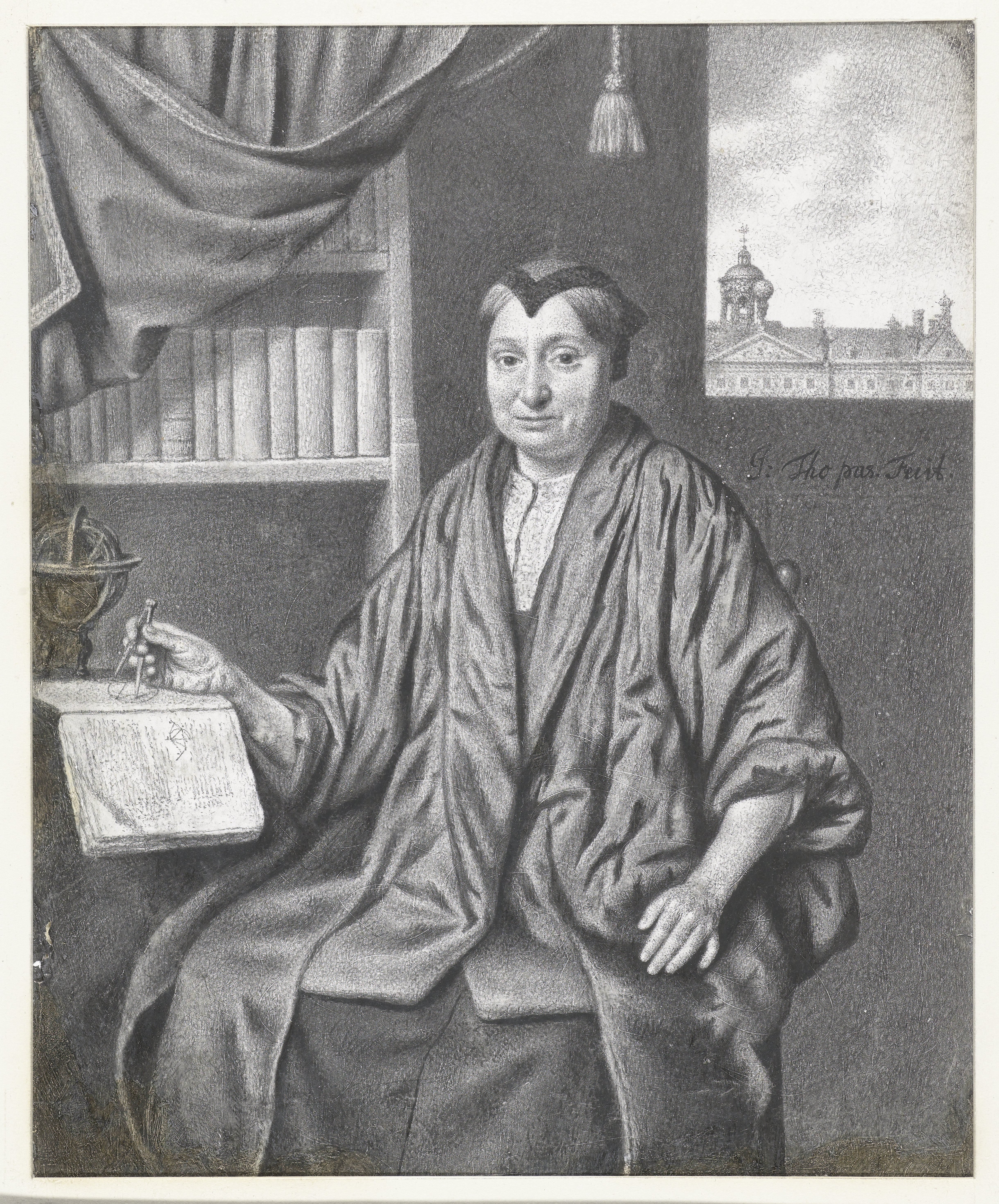 Portrait of Ida Block (1632-1693), Seated with Astronomical Instruments