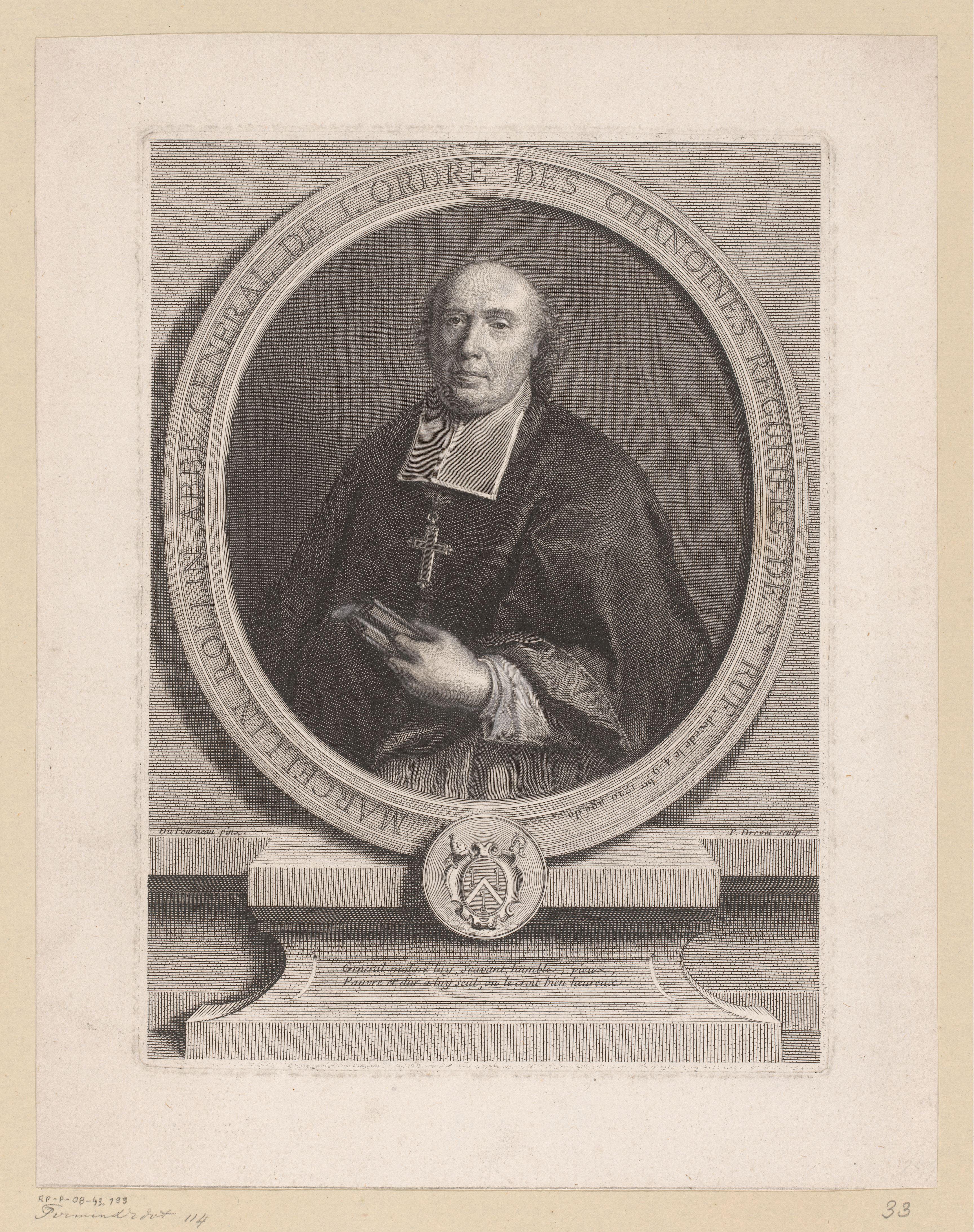 Portret van Marcellin Rollin, oom van Jean Rolin