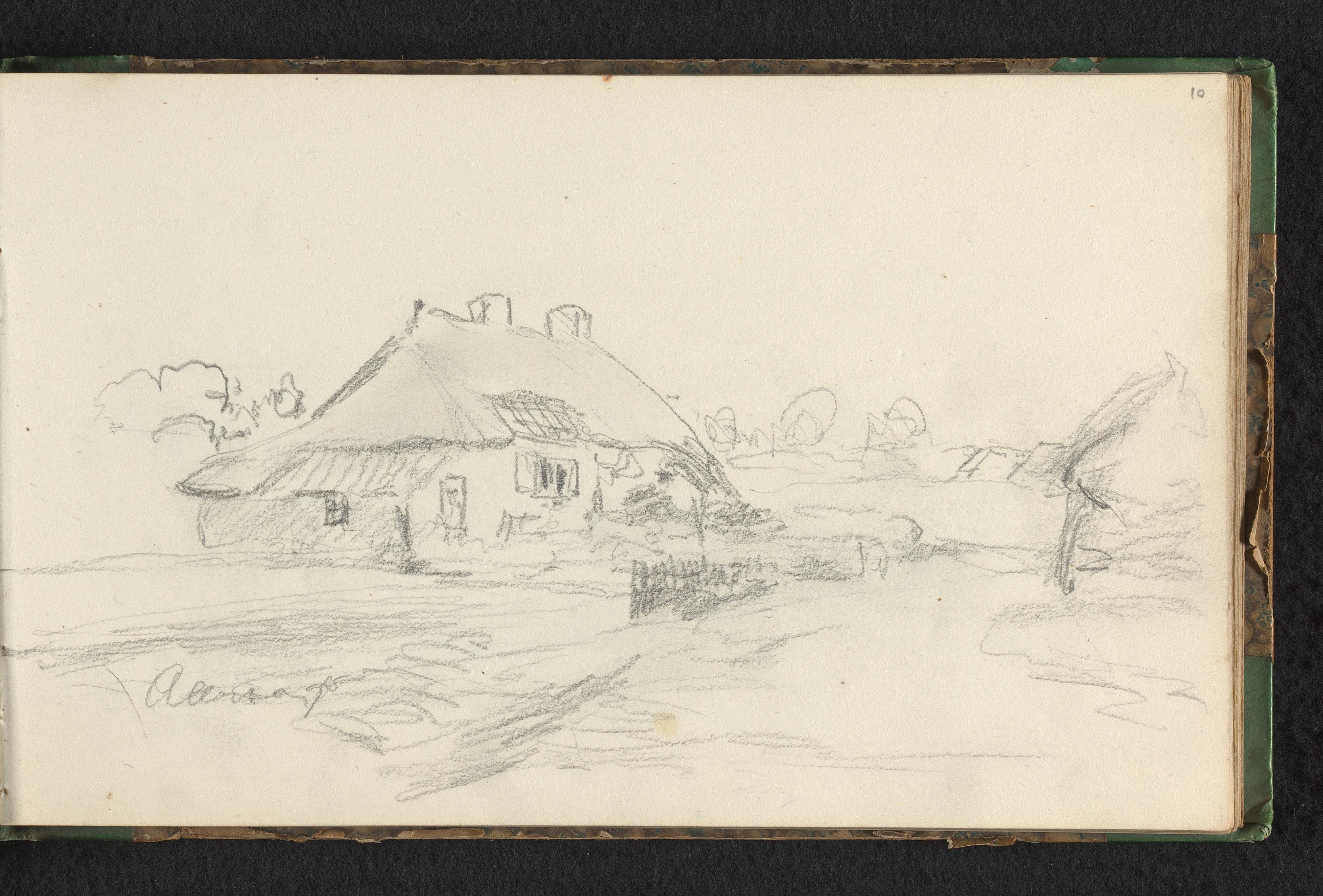 Gezicht op een boerderij