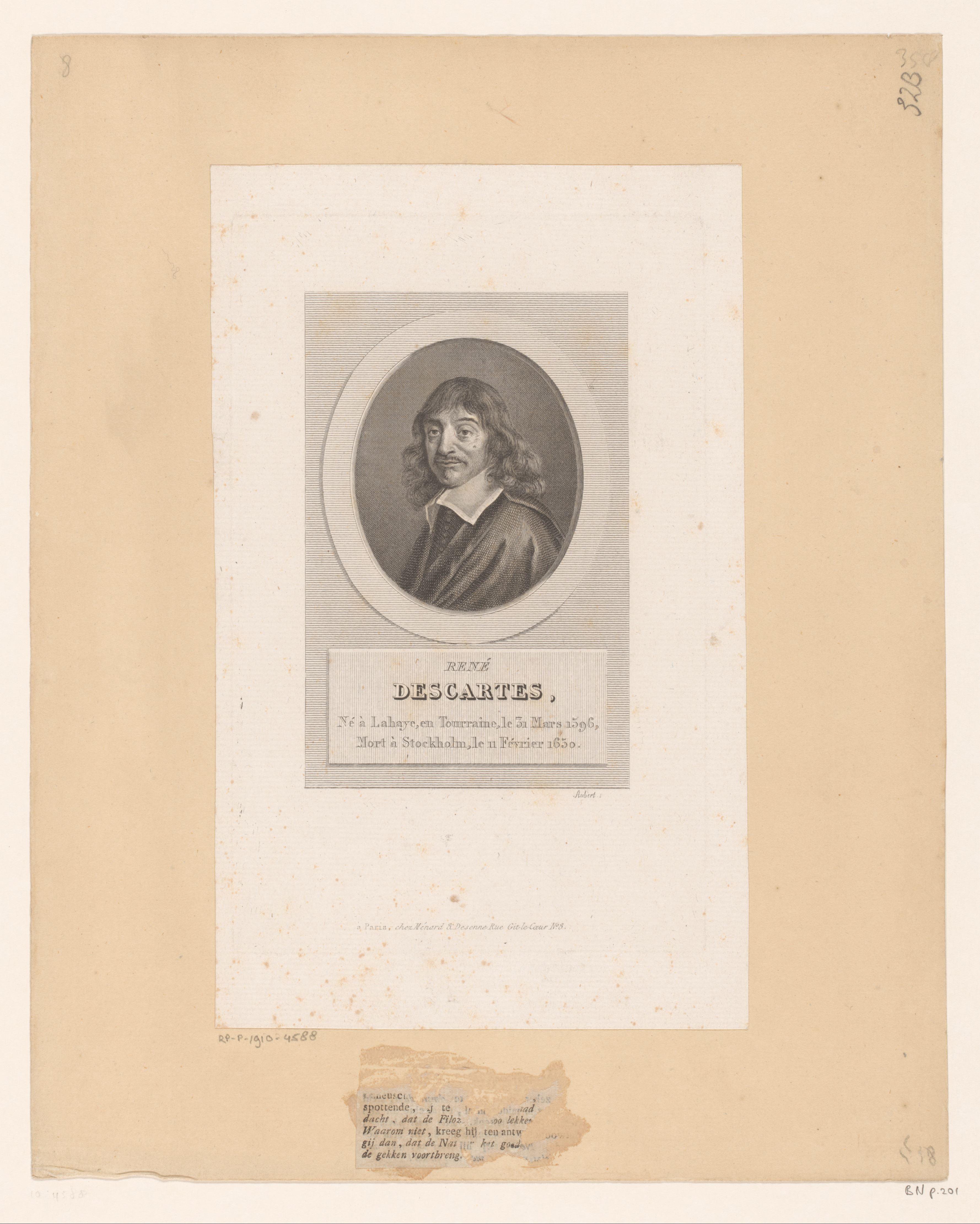 Portret van René Descartes