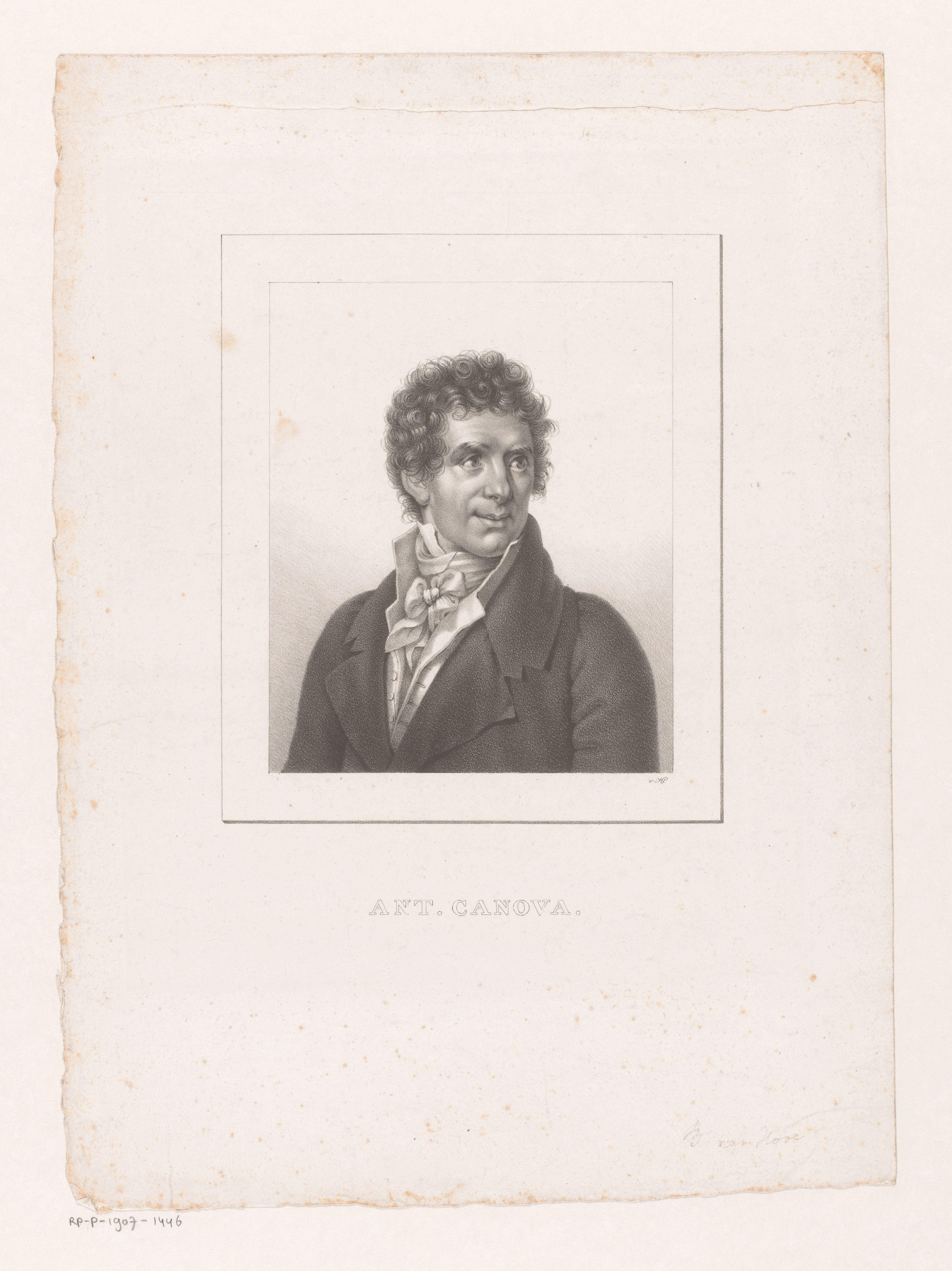 Portret van Antonio Canova