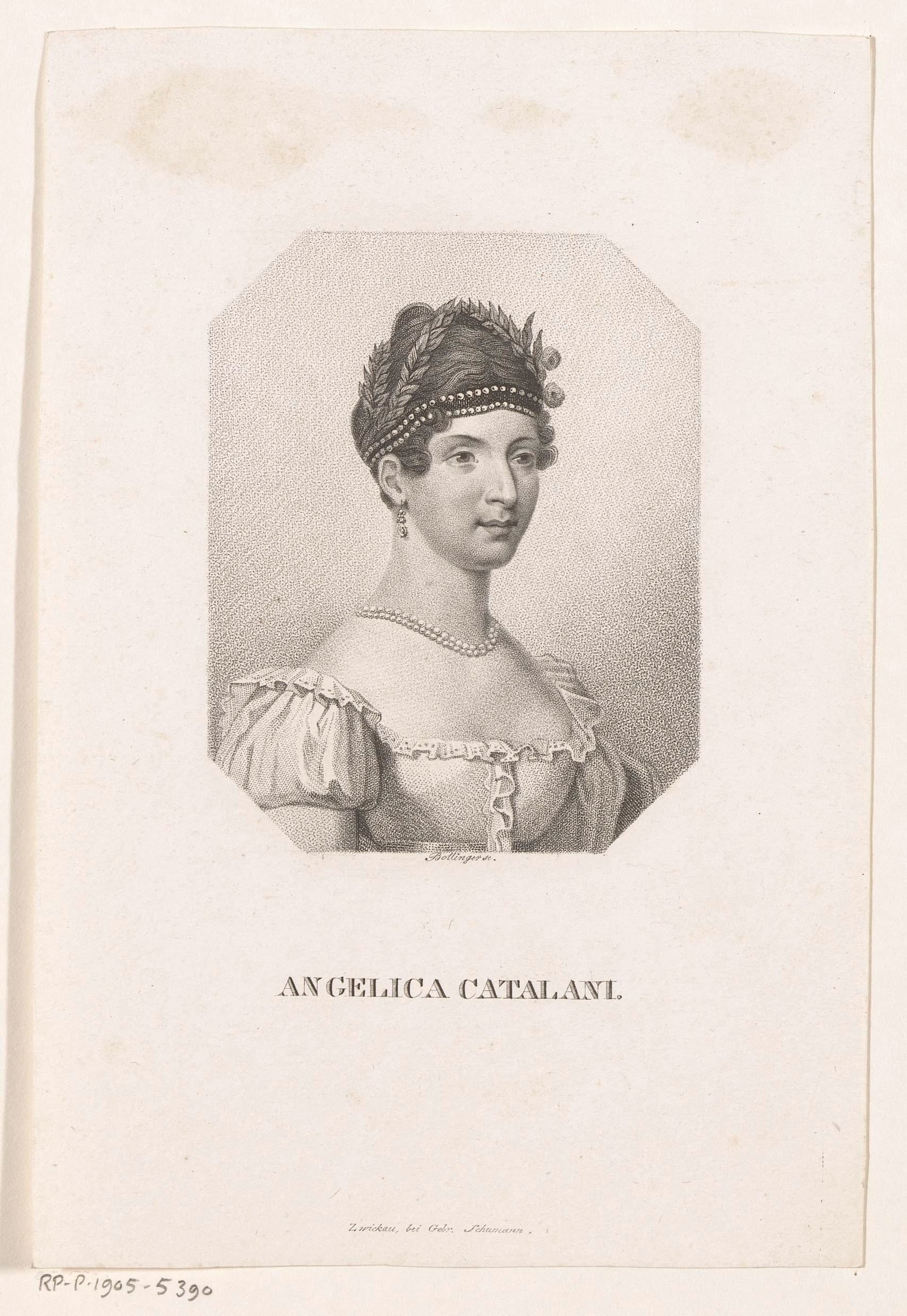 Portret van Angelica Catalani