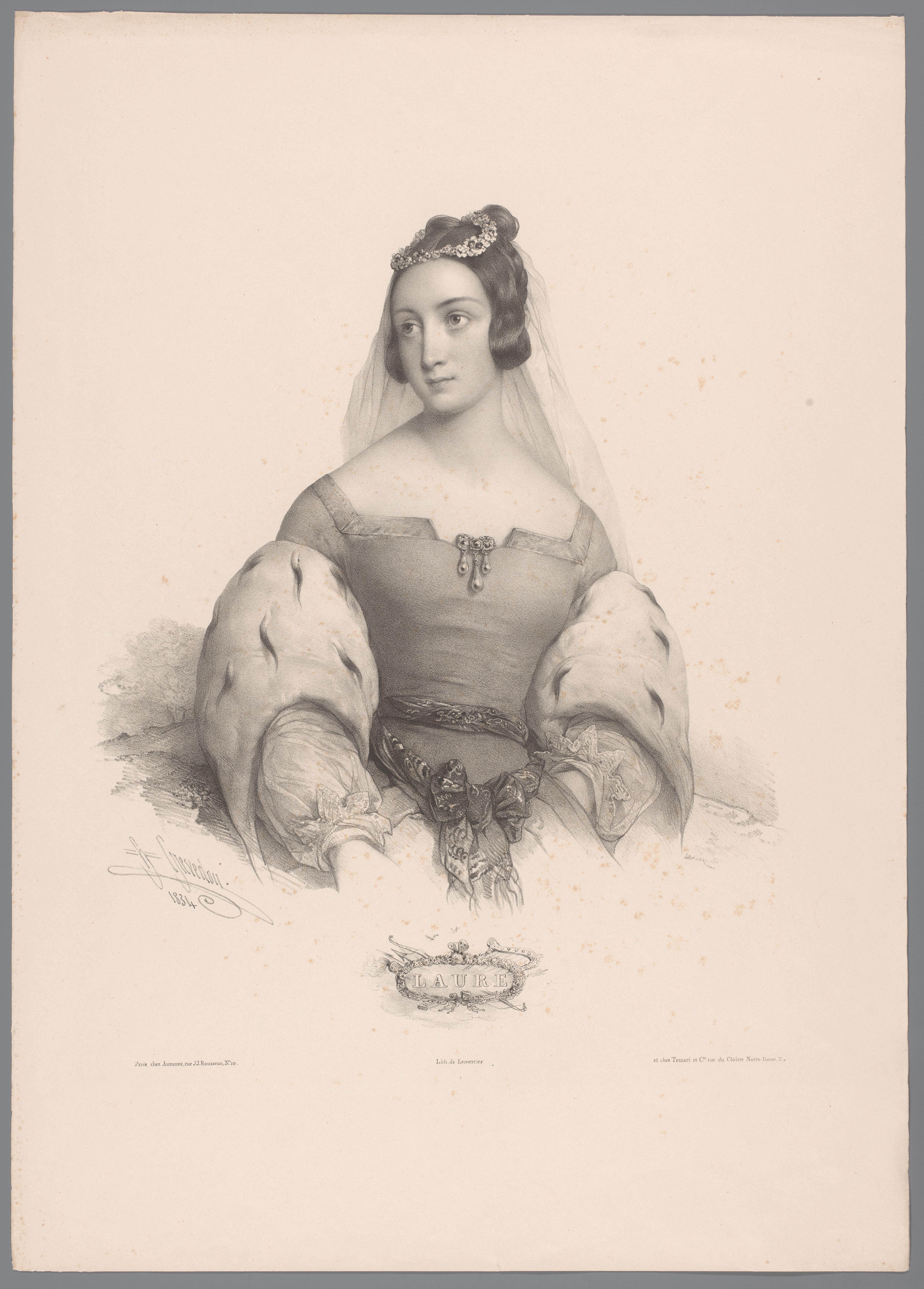 Portret van Laura de Noves