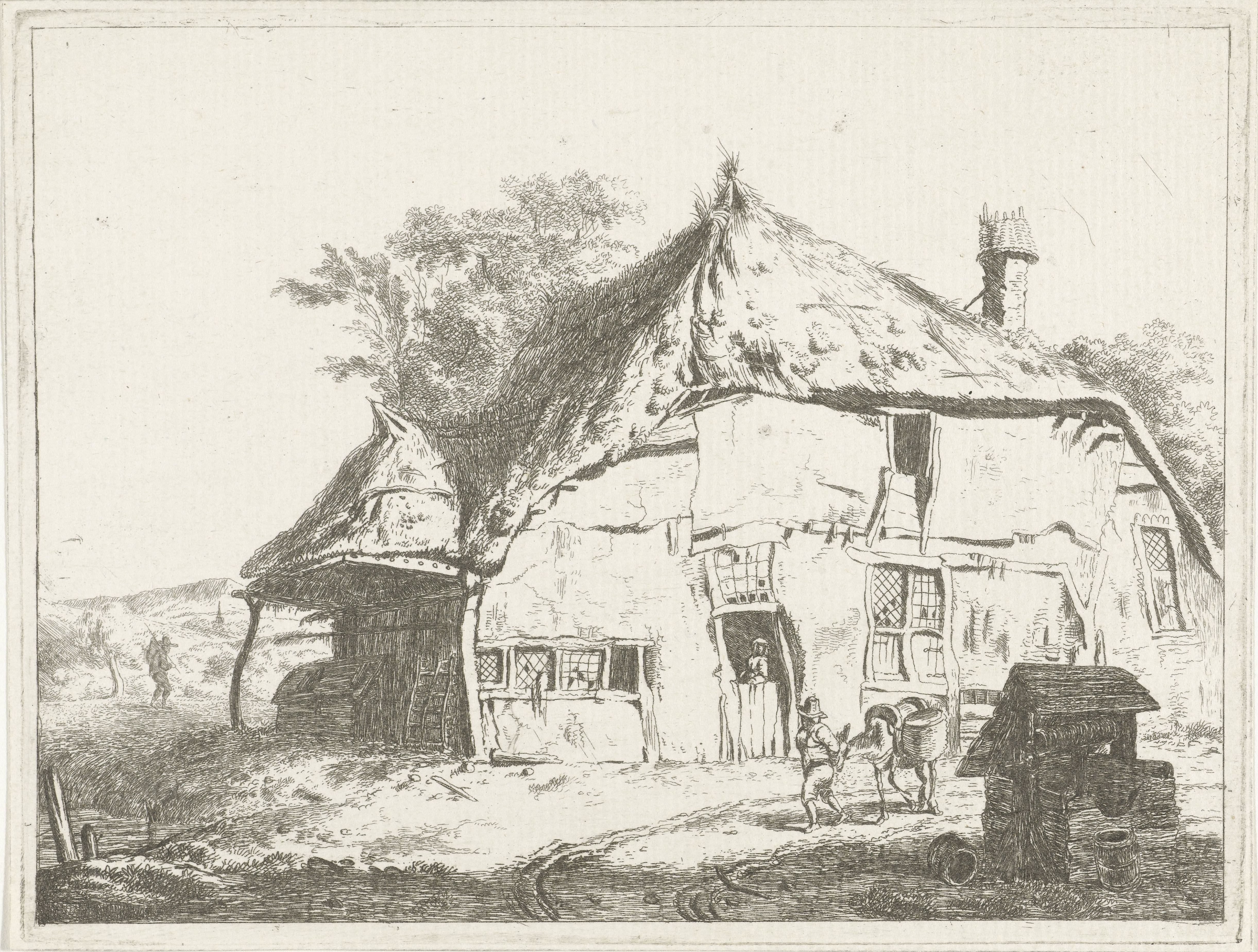 Boerderij bij een waterput