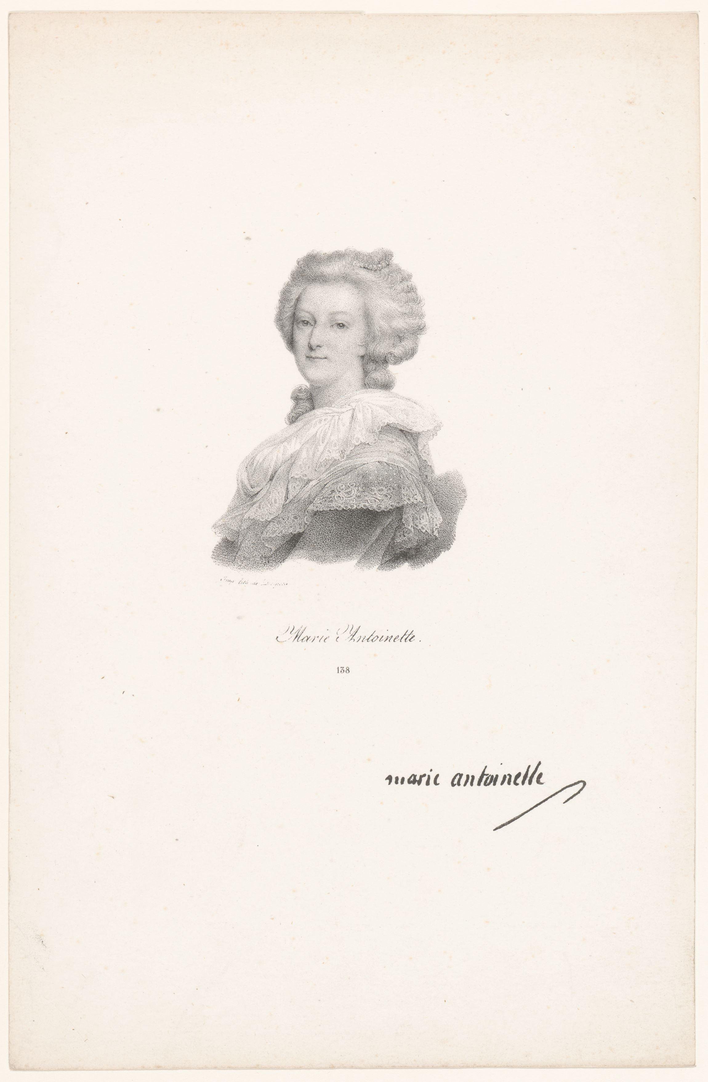 Portret van Marie Antoinette van Oostenrijk