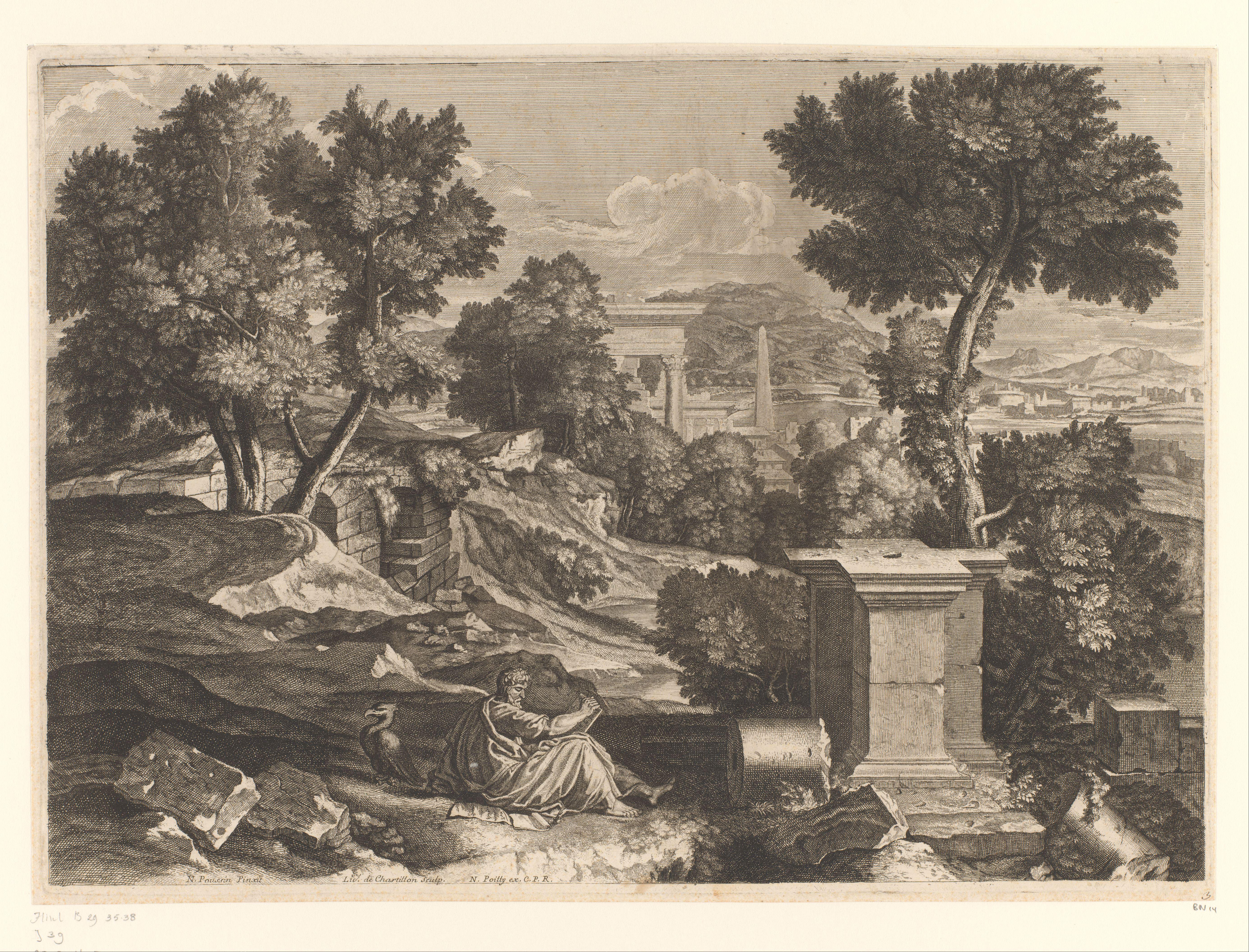 Landschap met de apostel Johannes