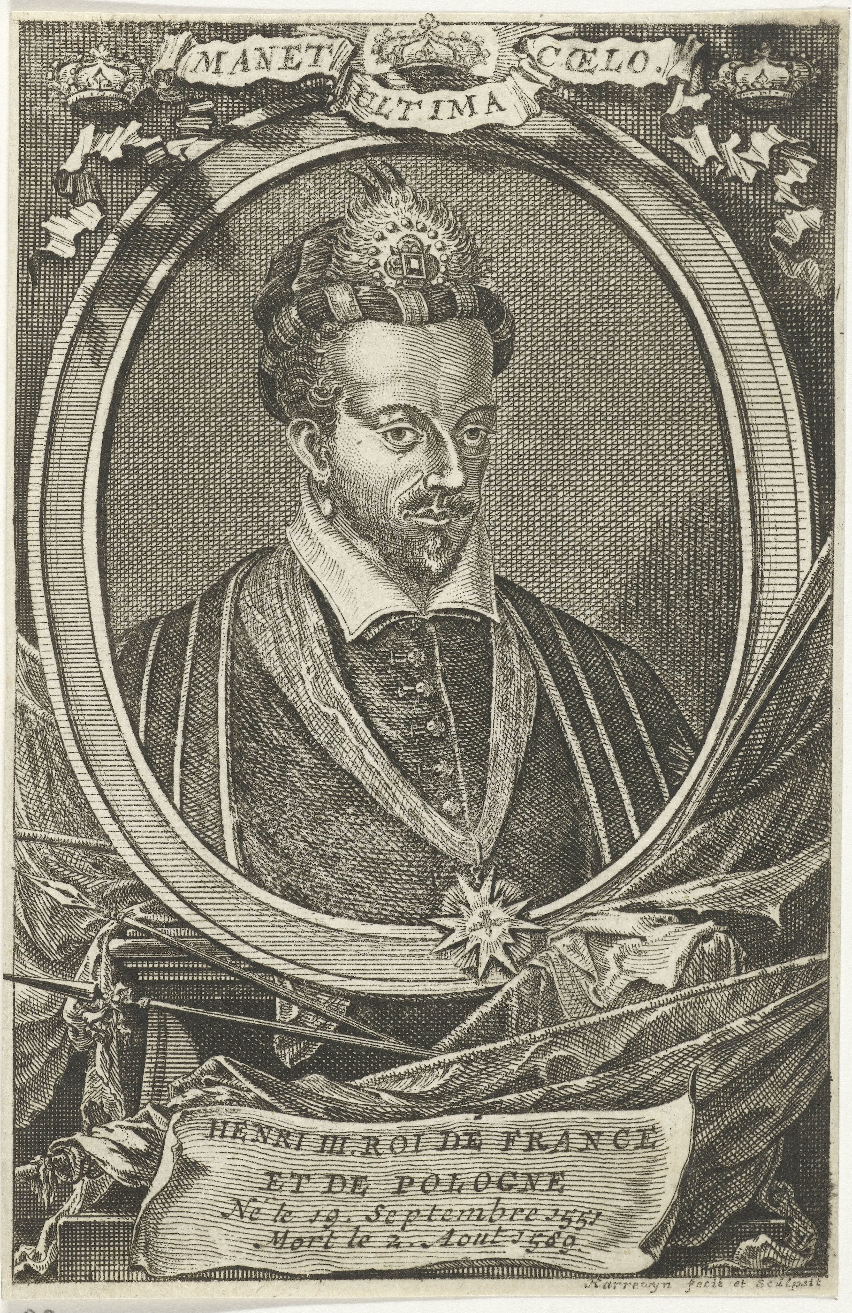Portret van Hendrik III, koning van Frankrijk