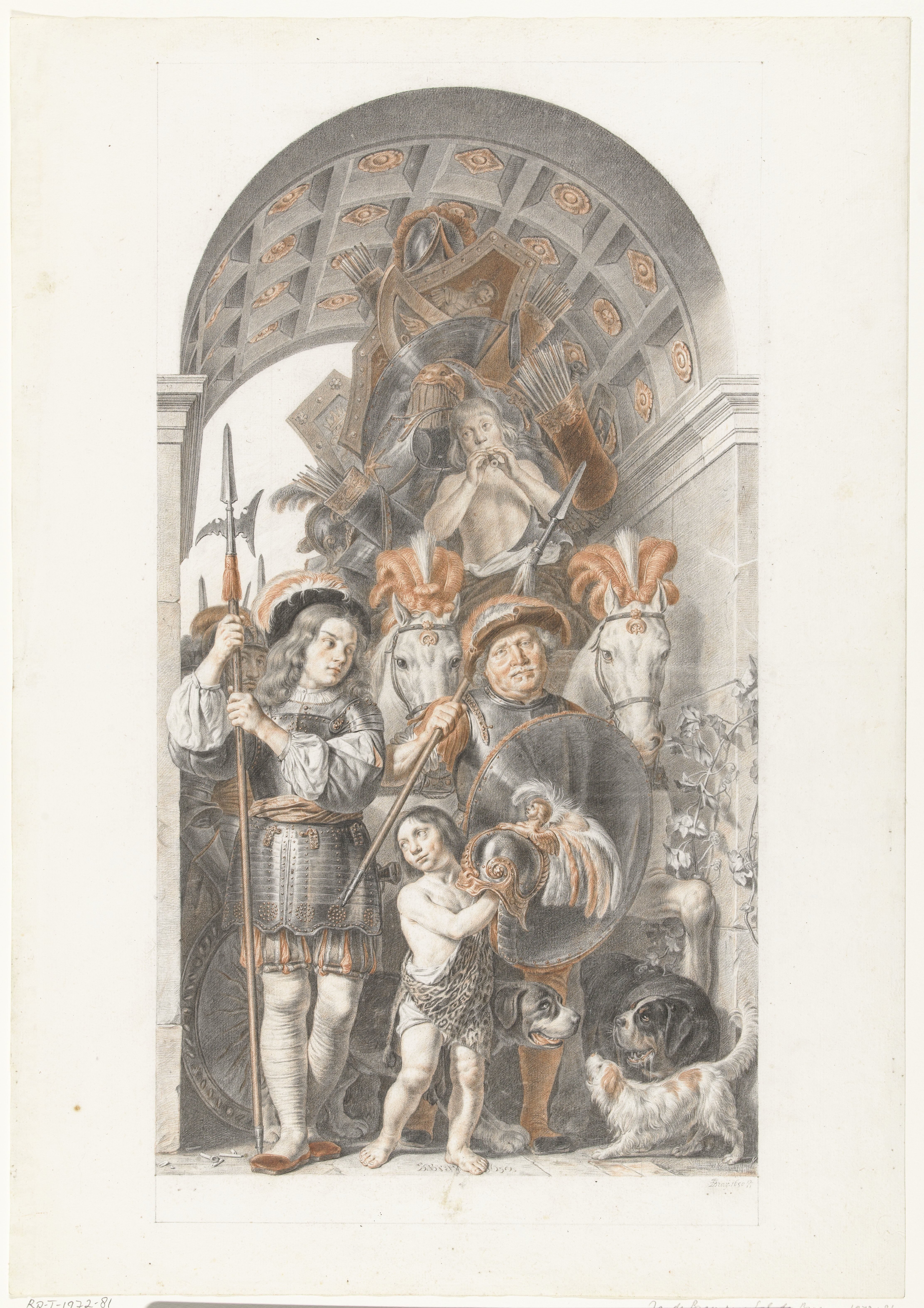 Allegorical Triumph with Spoils of Weapons
