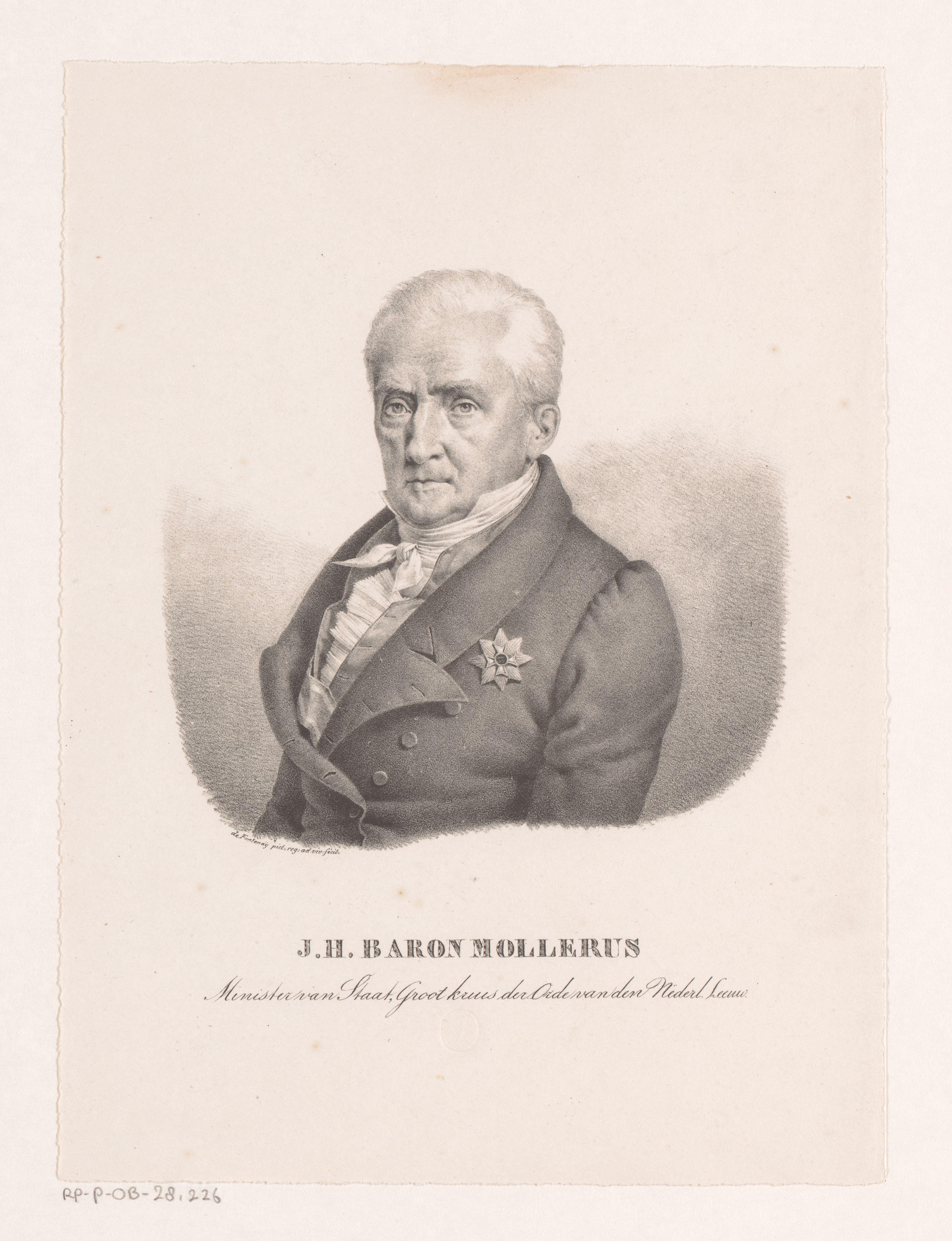 Portret van Johan Hendrik Mollerus