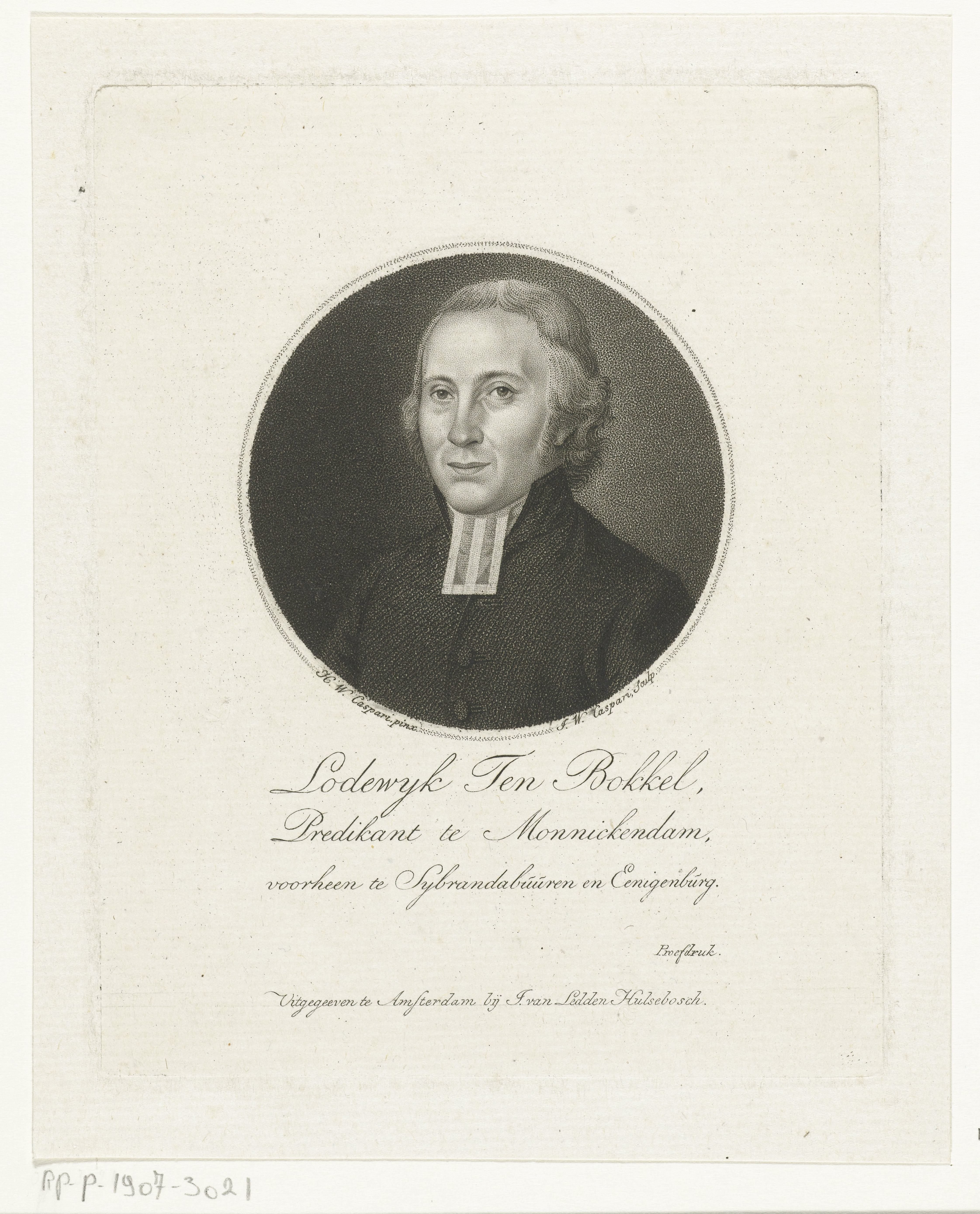 Portret van Lodewijk Ten Bokkel