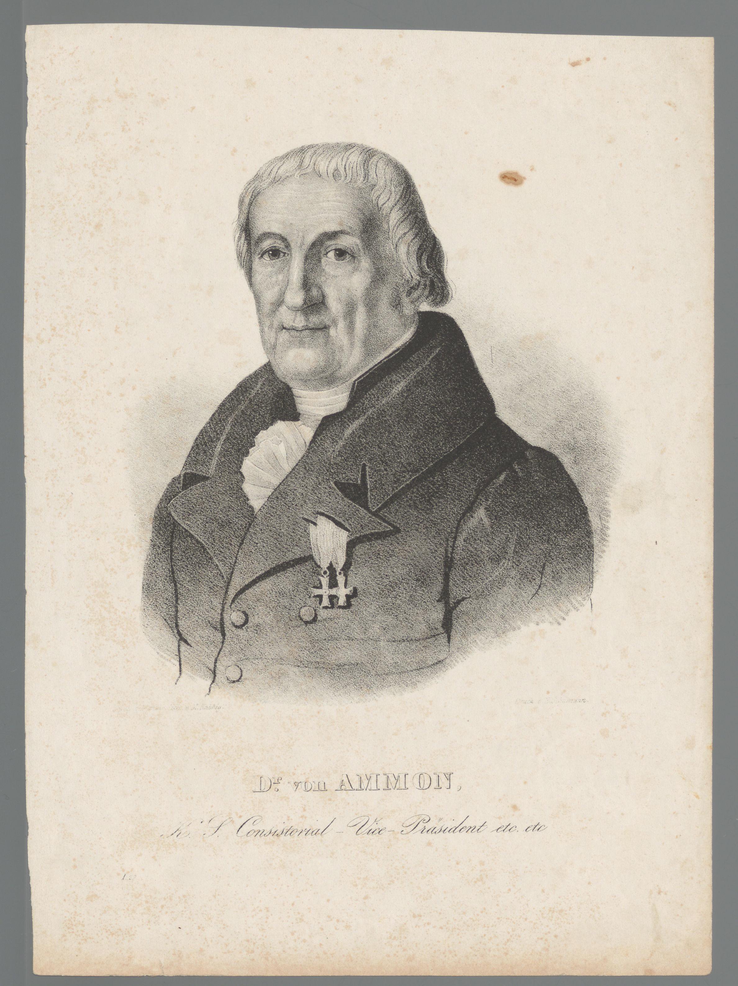 Portret van Christoph Friedrich von Ammon