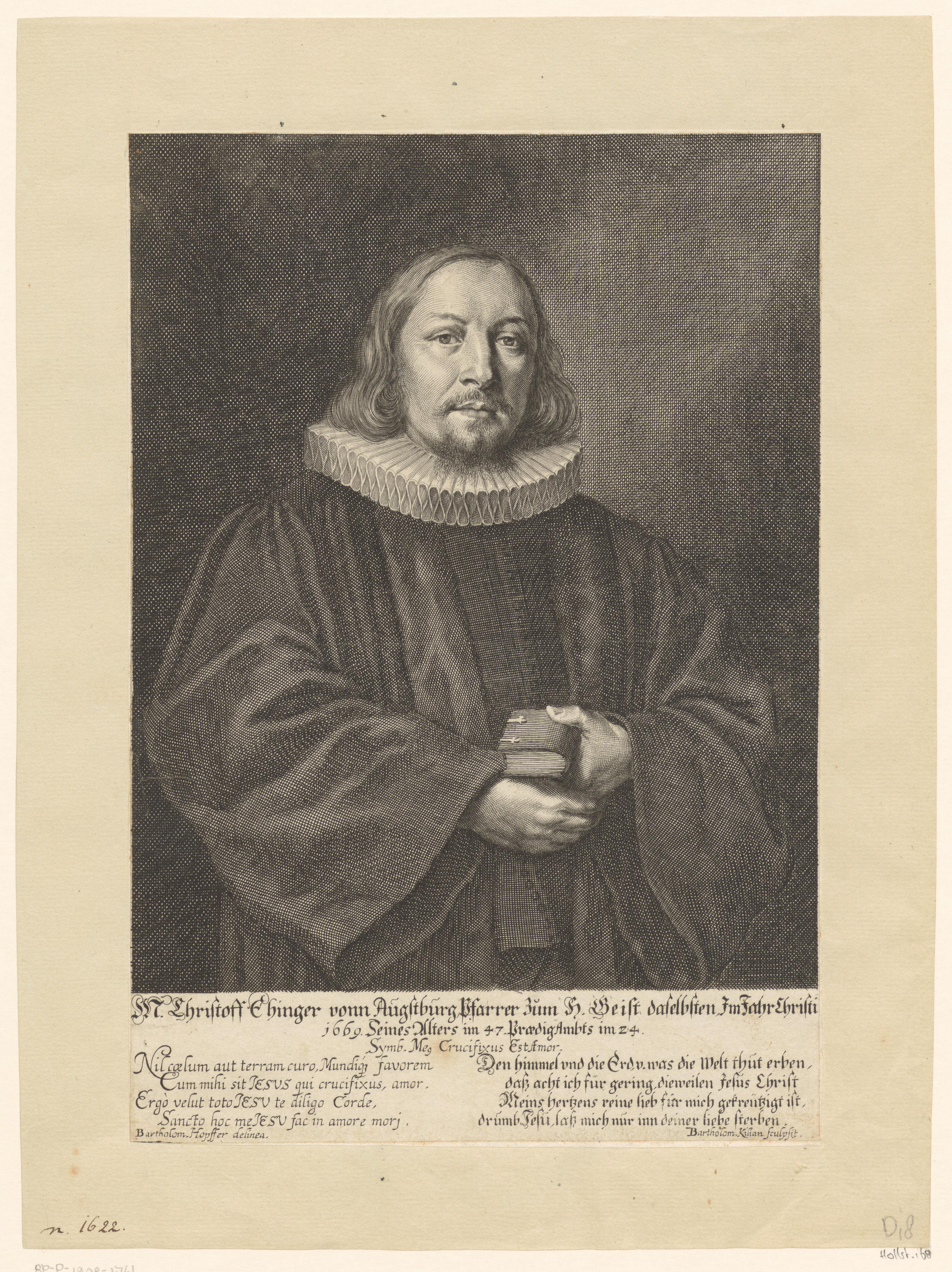 Portret van Christoph Ehinger
