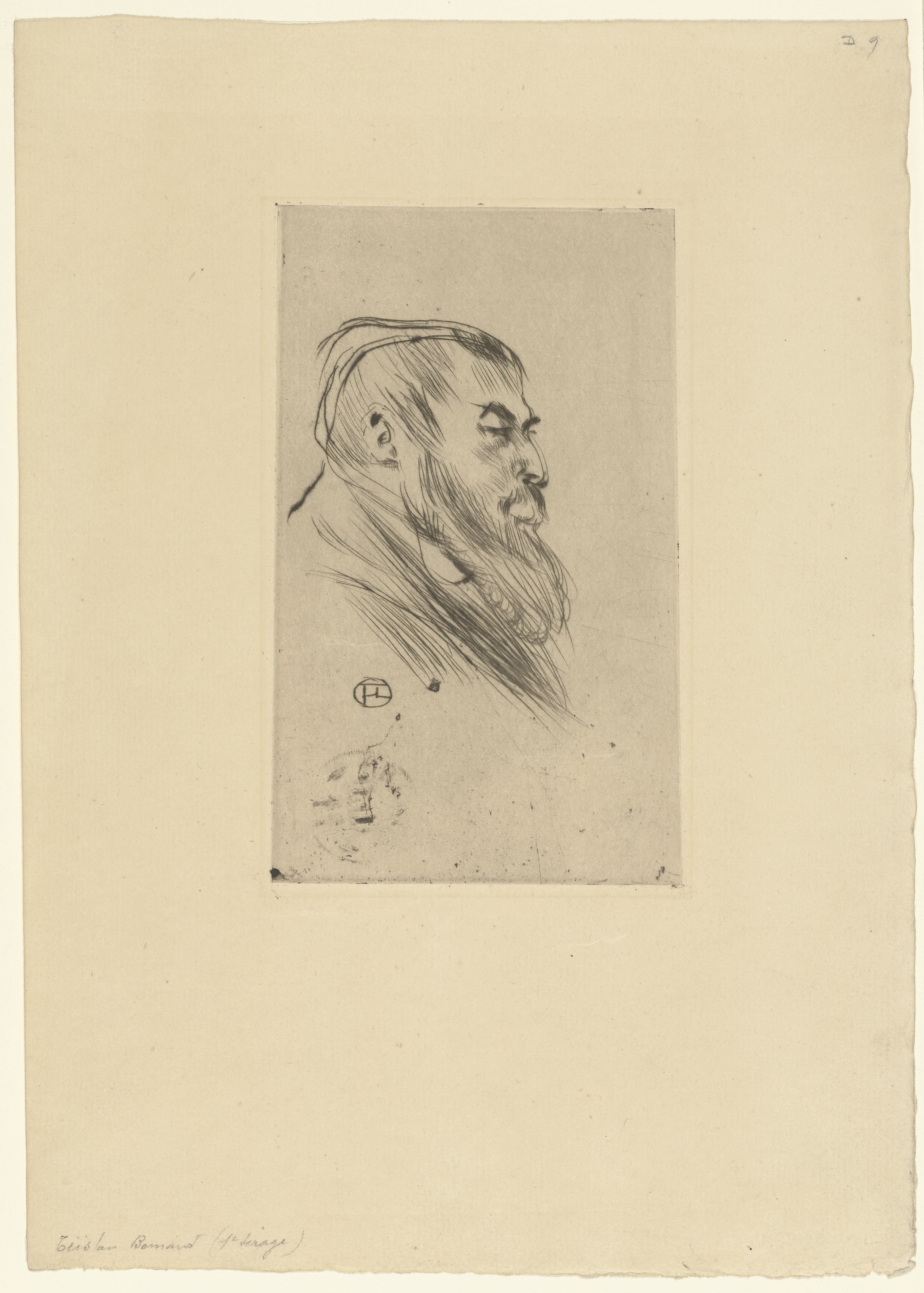Portret van toneelschrijver Tristan Bernard