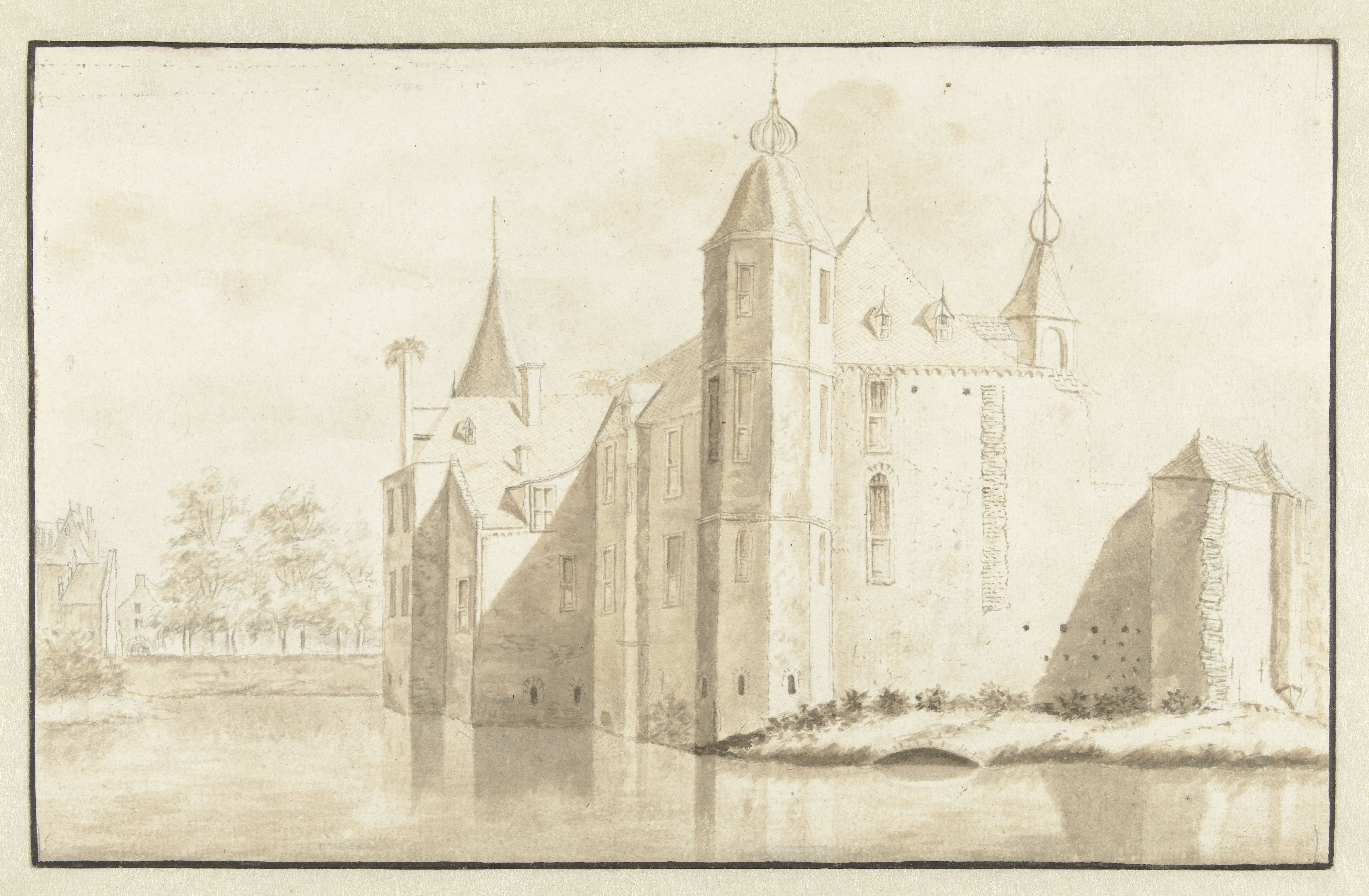 Gezicht op het Huis Zuilen bij Maarssen