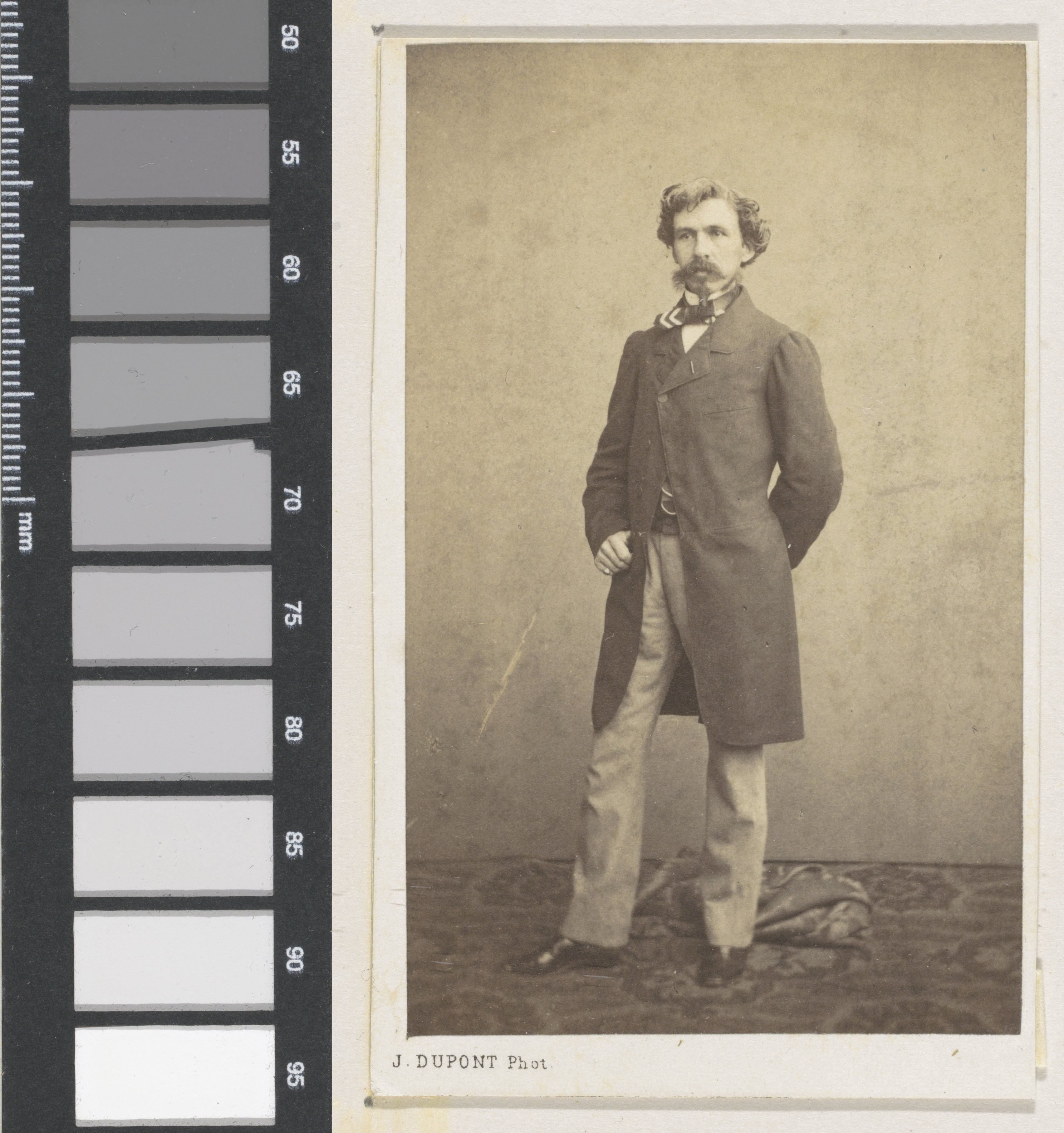 Portret van de schilder Joseph Lies, ten voeten uit