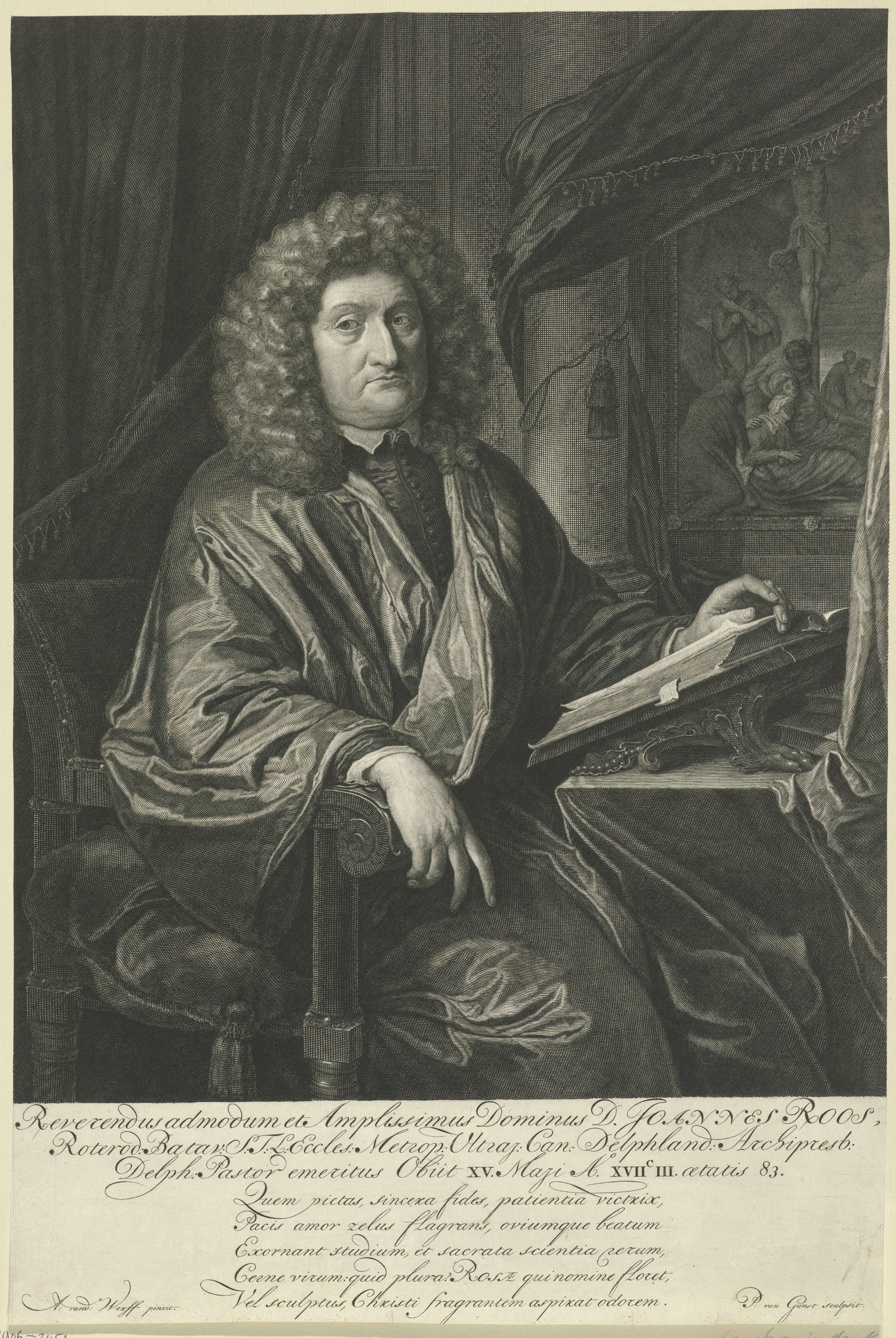 Portret van Adriaan van Woelwijk alias Johannes Roos