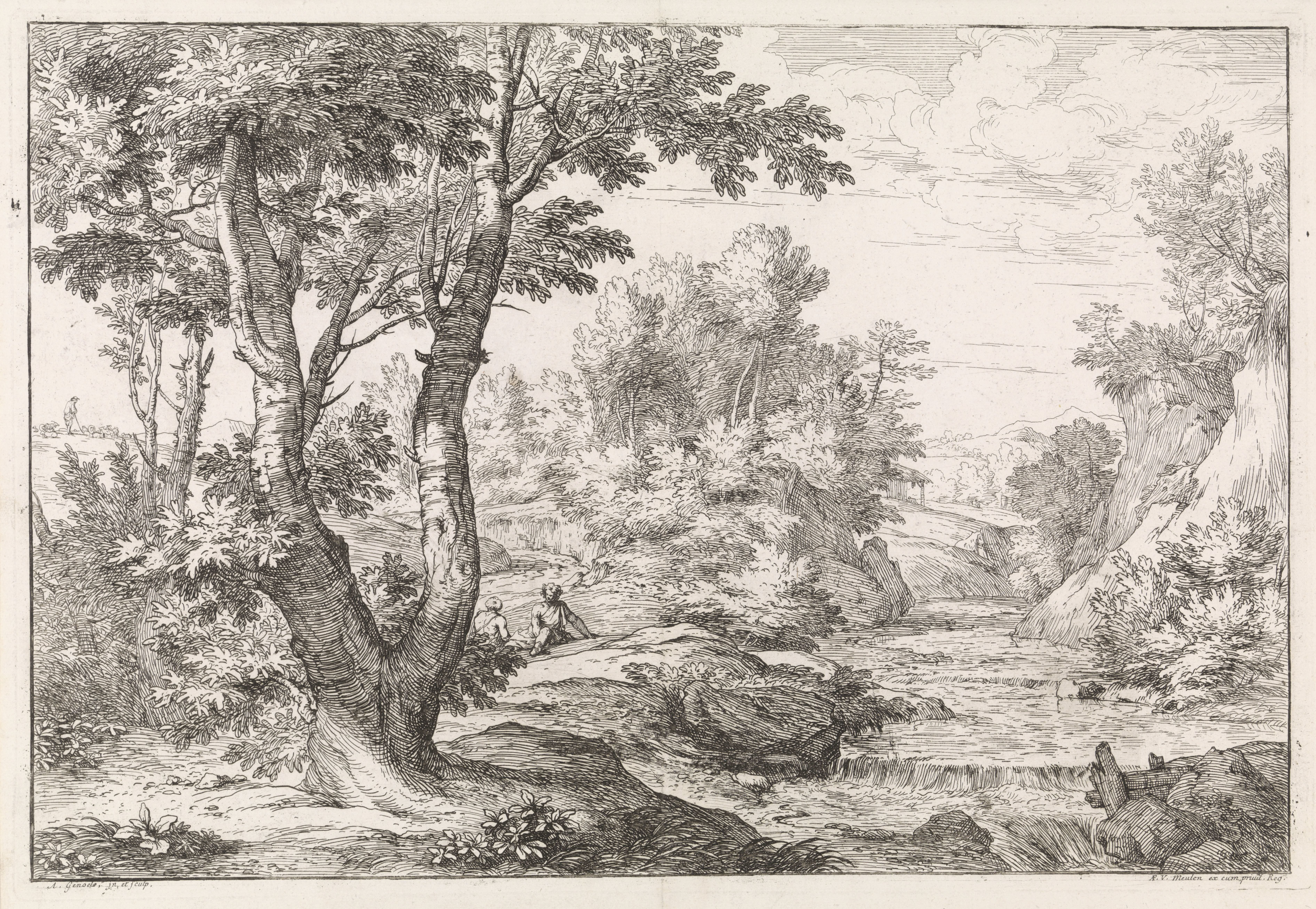 Landschap met rivier